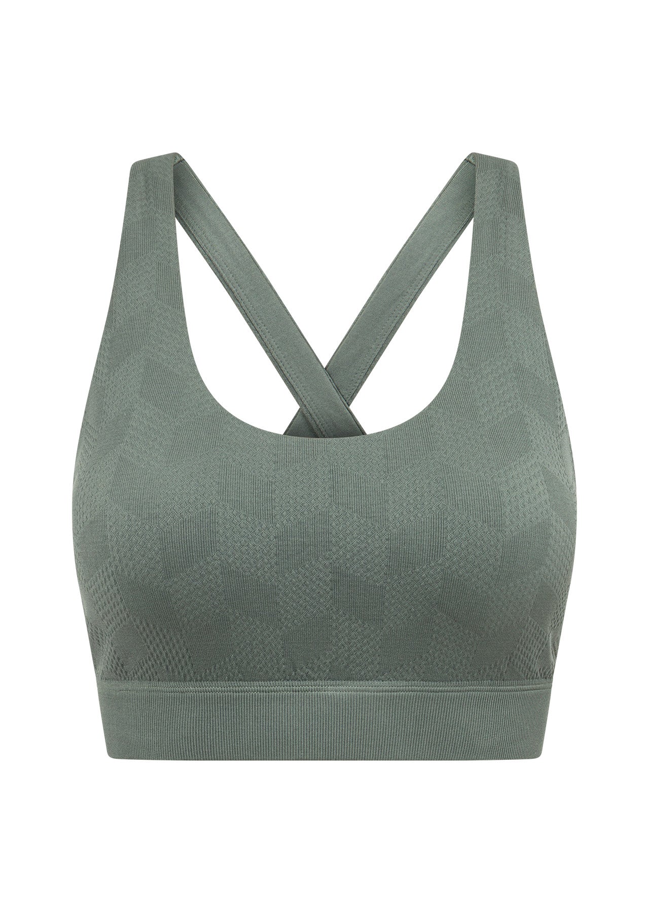 Lorna Jane Movement Active Seamless Sports Bra - Dark Matcha