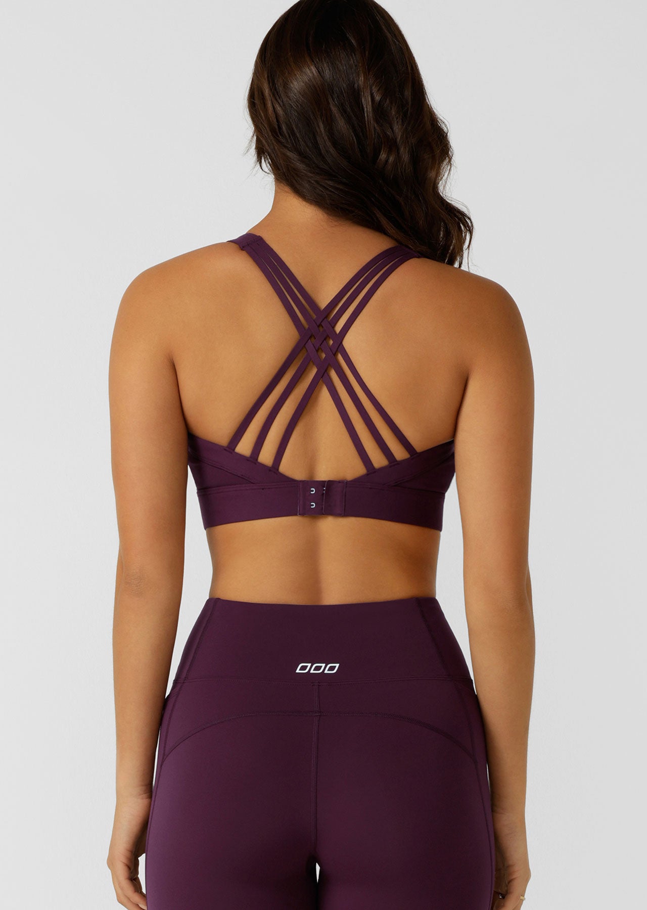 Lorna Jane Bring It All Pocket Sports Bra - Dark Grape