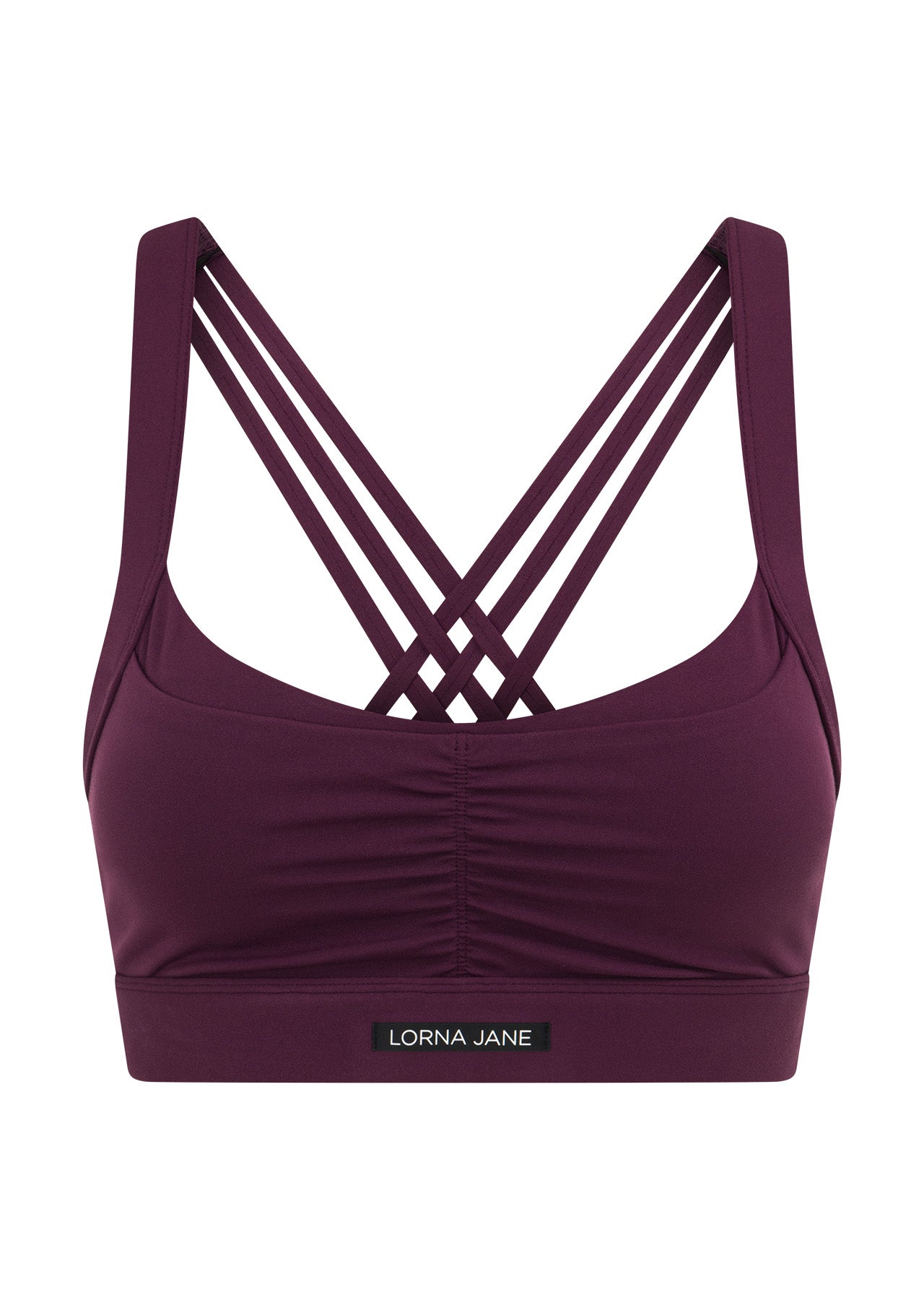 Lorna Jane Bring It All Pocket Sports Bra - Dark Grape