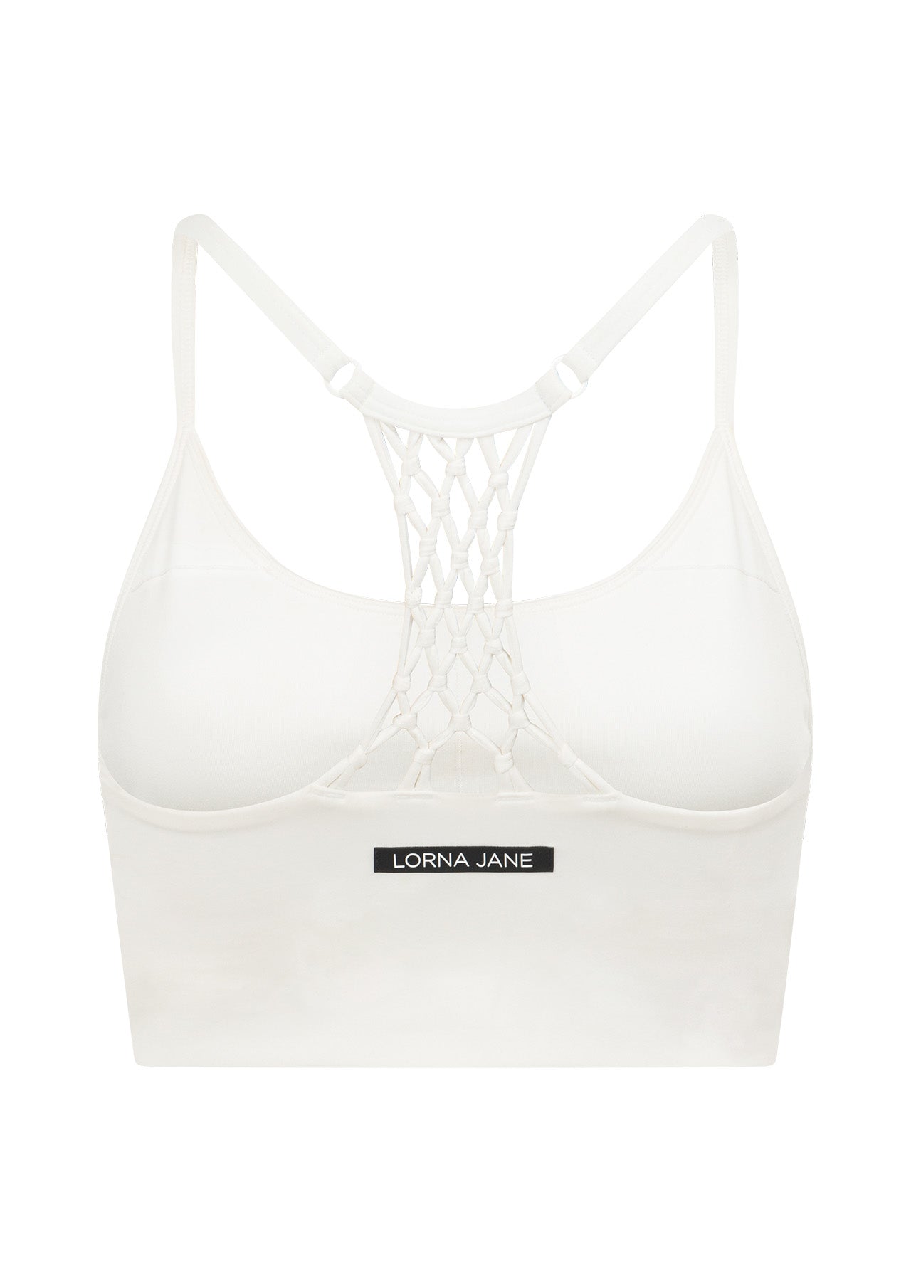 Lorna Jane Reset Longline Bra Tank Combo - Porcelain
