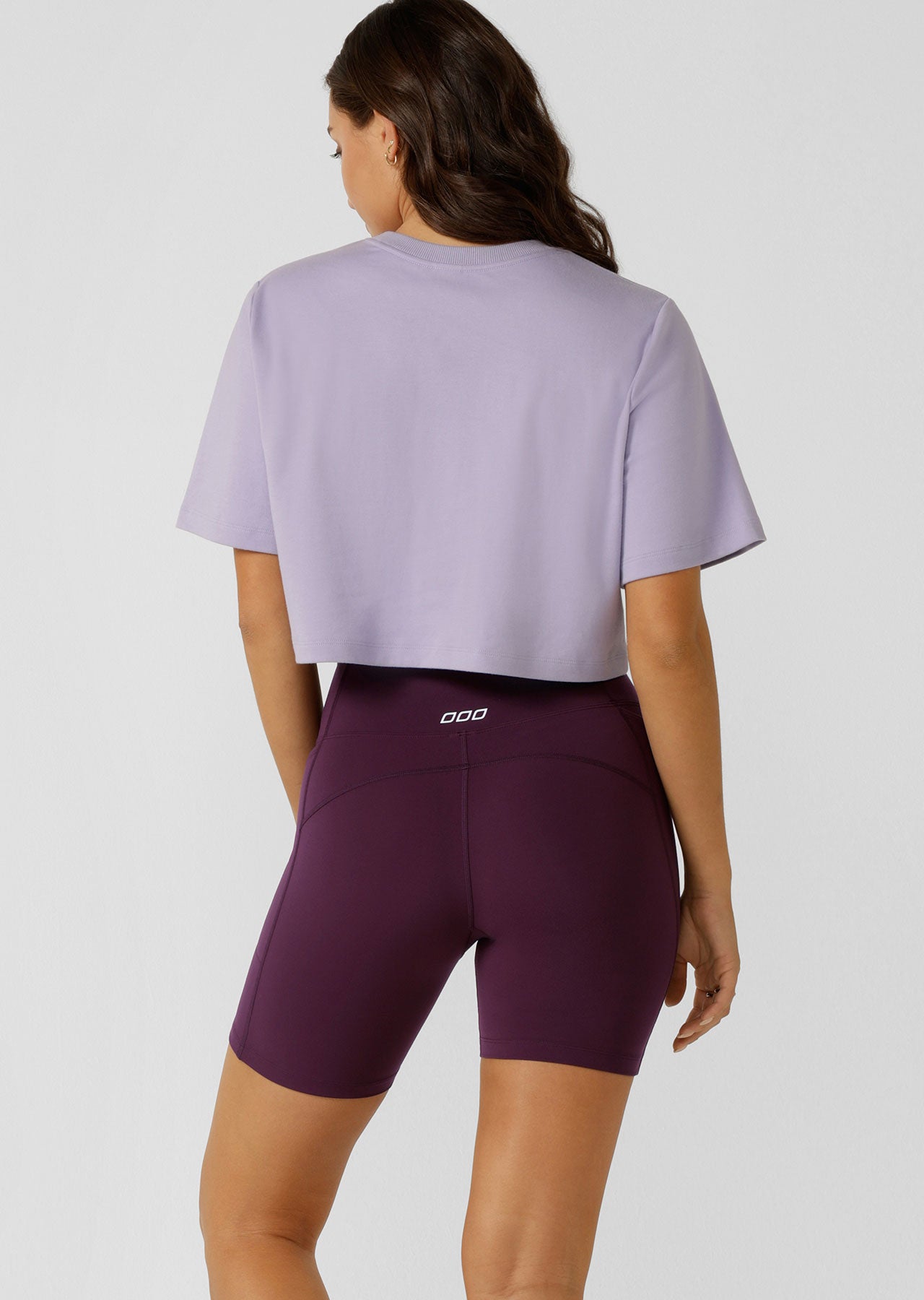 Lorna Jane Essential Cropped Tee - Lavender