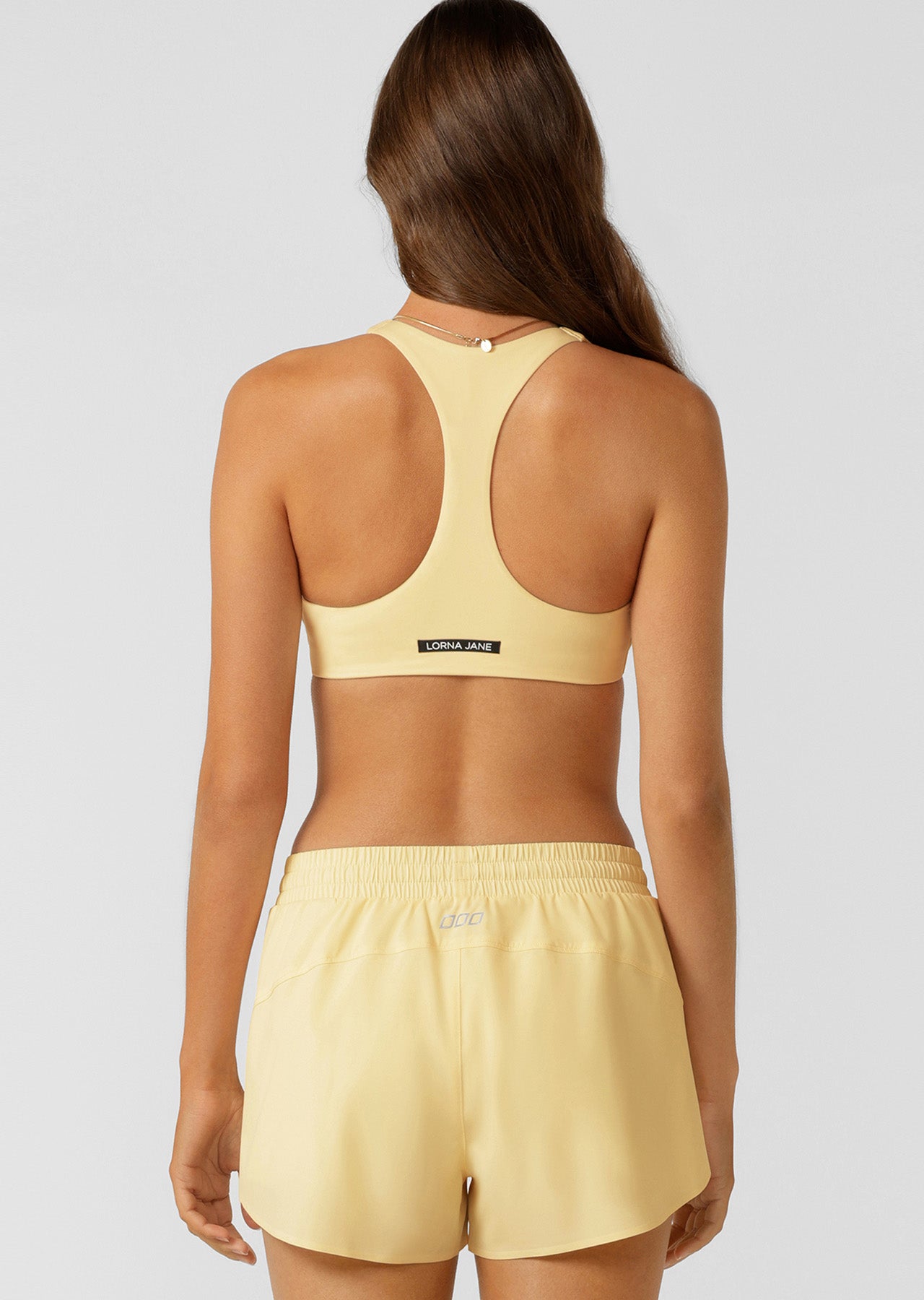 Lorna Jane Sleek Comfort All Day Sports Bra - Lemon Cream