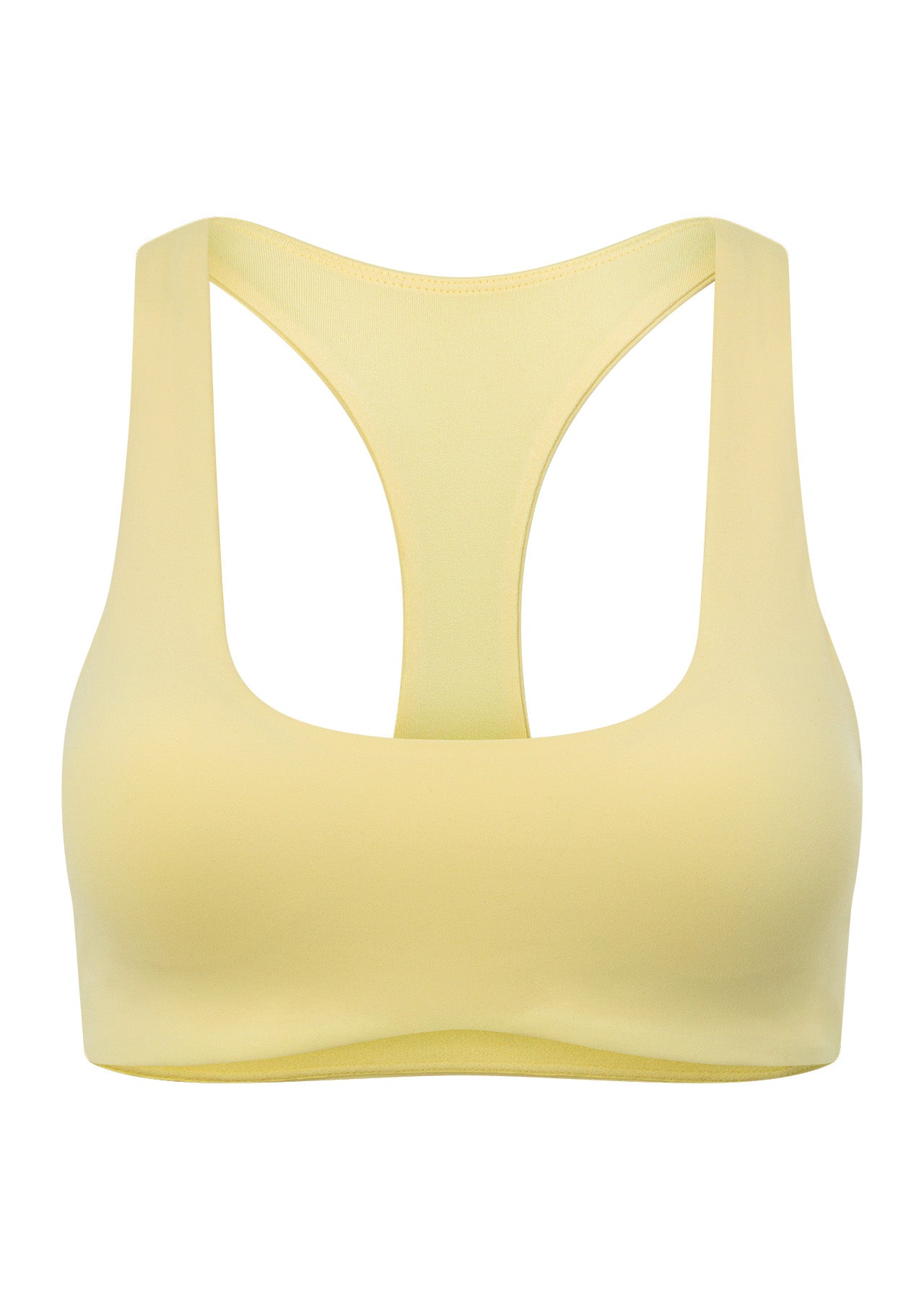 Lorna Jane Sleek Comfort All Day Sports Bra - Lemon Cream