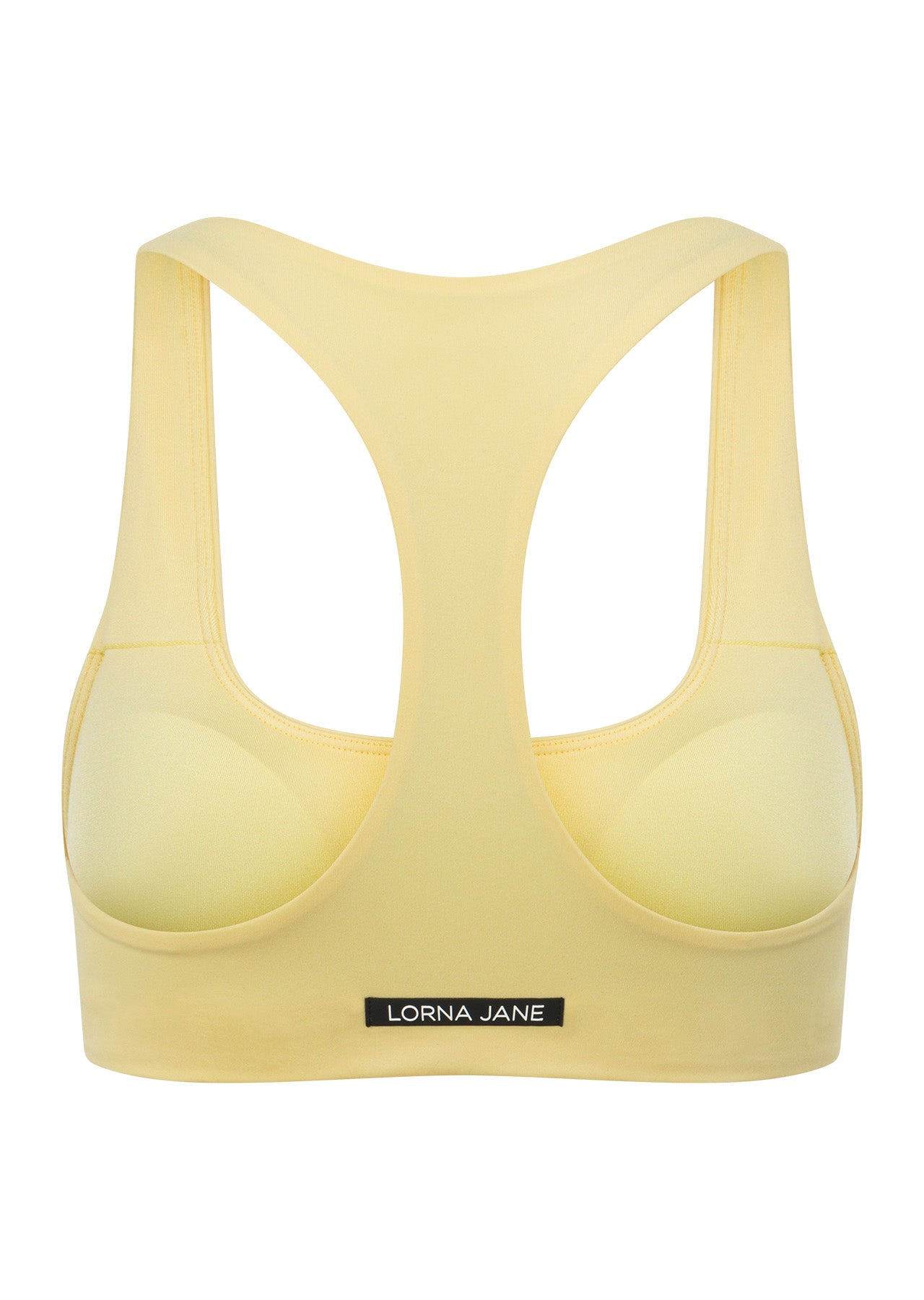 Lorna Jane Sleek Comfort All Day Sports Bra - Lemon Cream