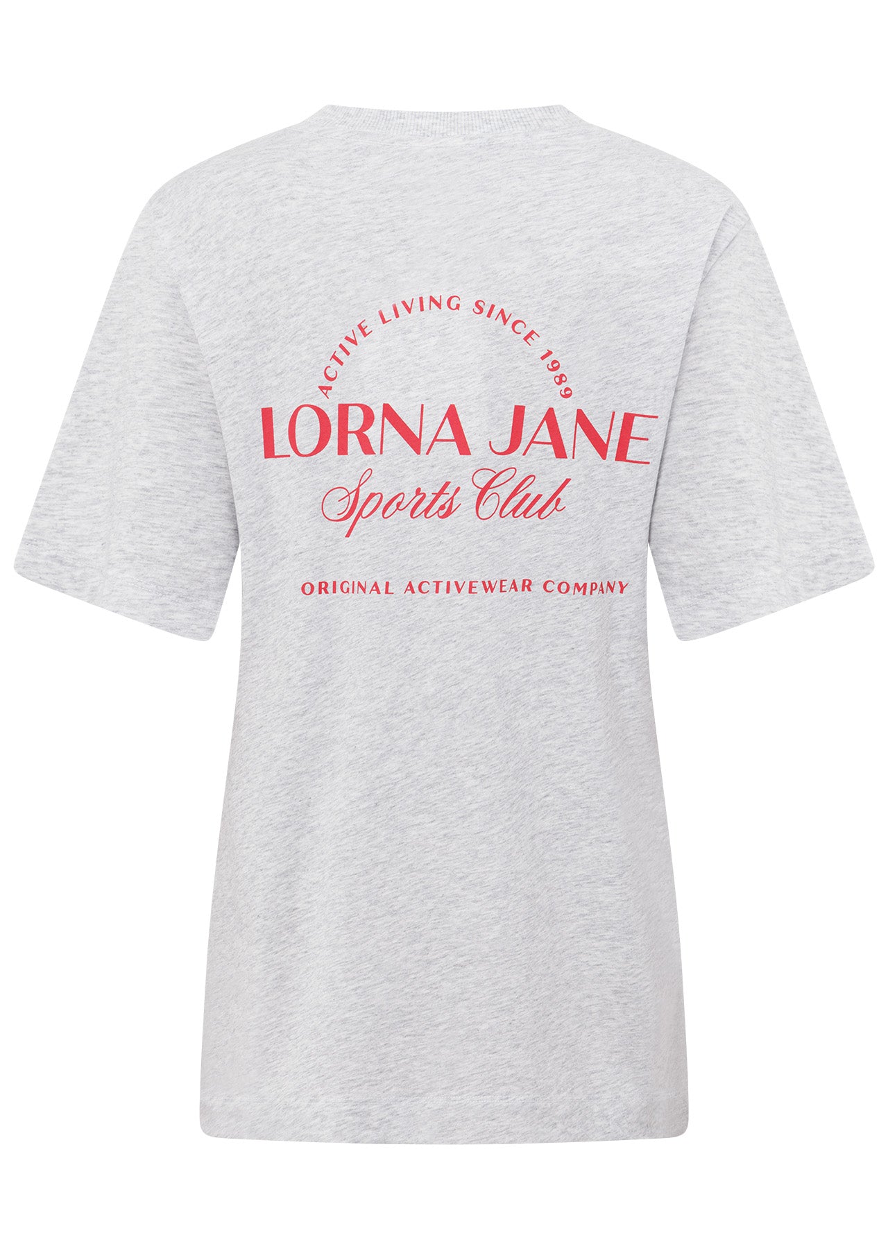 Lorna Jane Active Living Sports Club Relaxed T-Shirt - Grey Marl