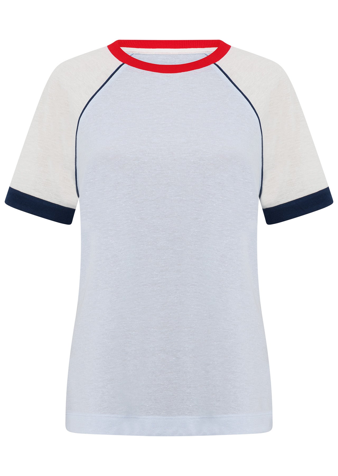 Lorna Jane Retro Revival Linen T-Shirt - Heather Blue