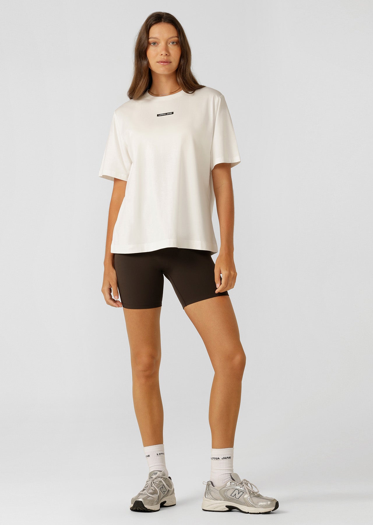 Lorna Jane Out Of Office Relaxed T-shirt - Porcelain