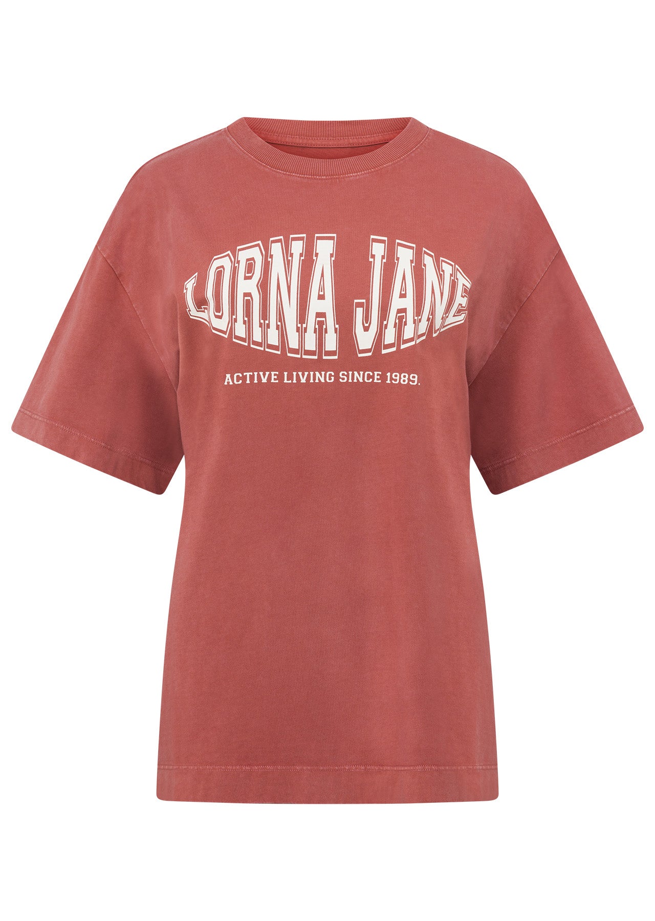 Lorna Jane Summer Sports Boyfriend T-Shirt - Washed Earth
