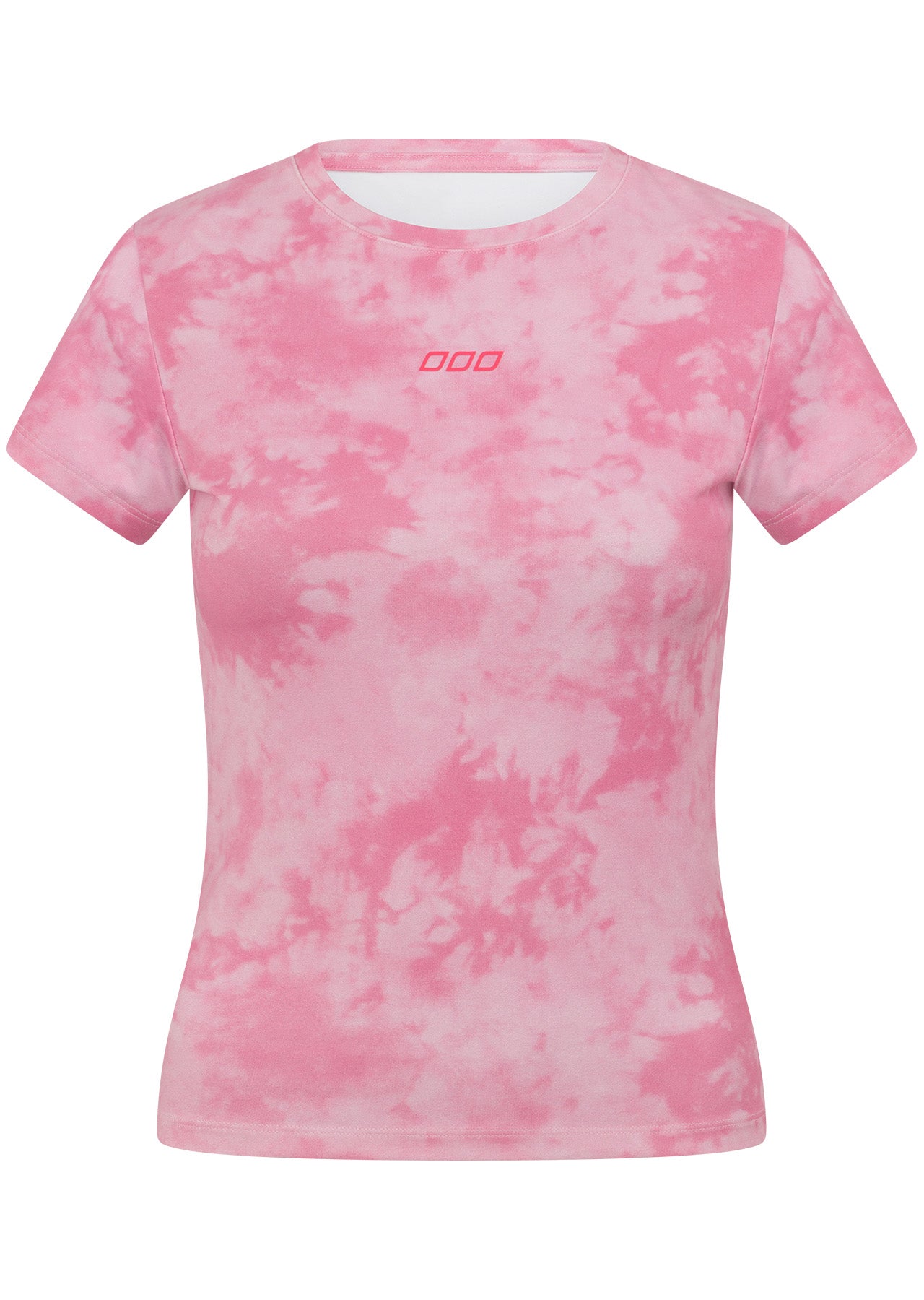 Lorna Jane Active Living Slim T-Shirt - Sweet Pink Tie Dye Print