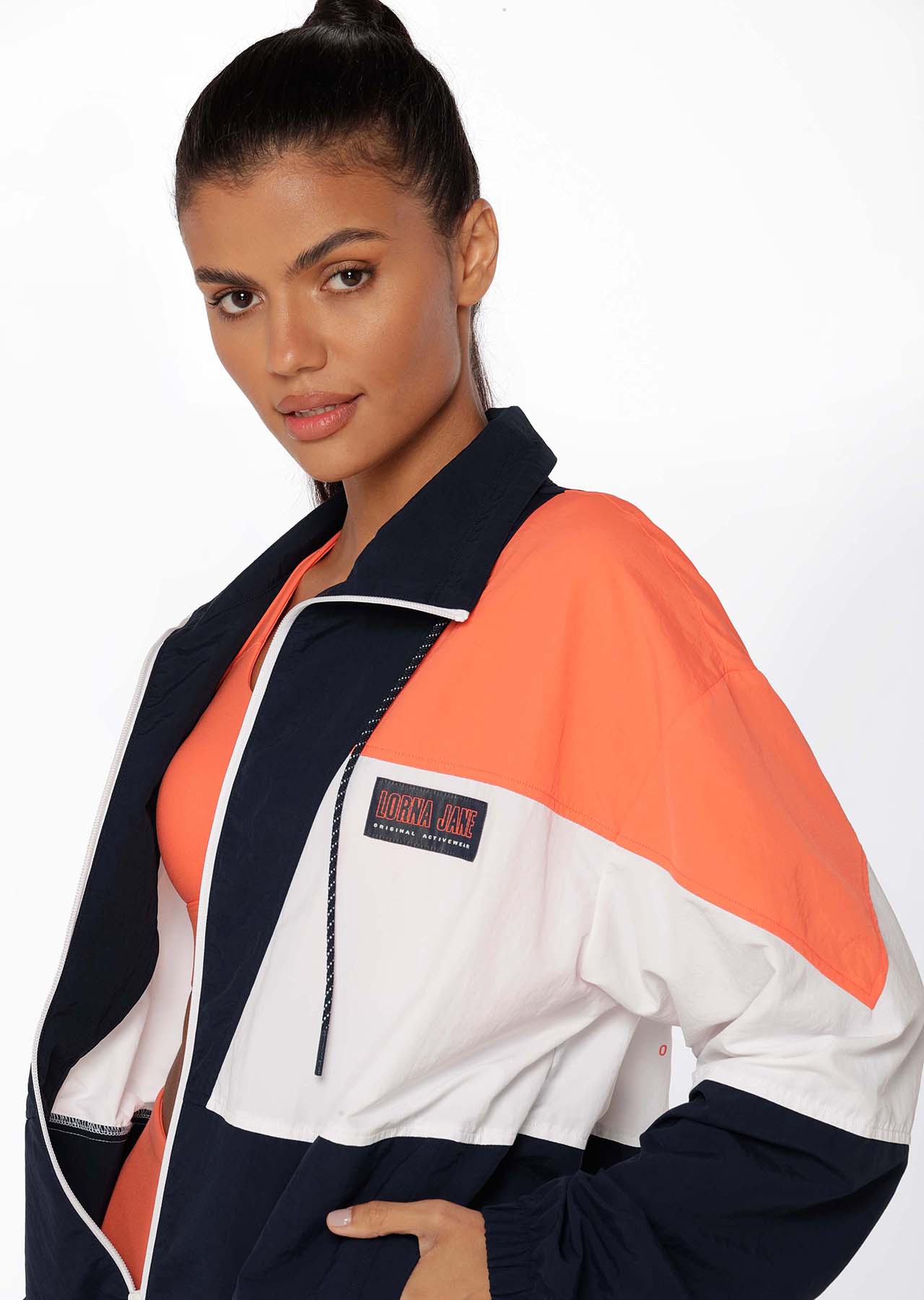 Lorna Jane 1989 Original Sport Spray Jacket - French Navy