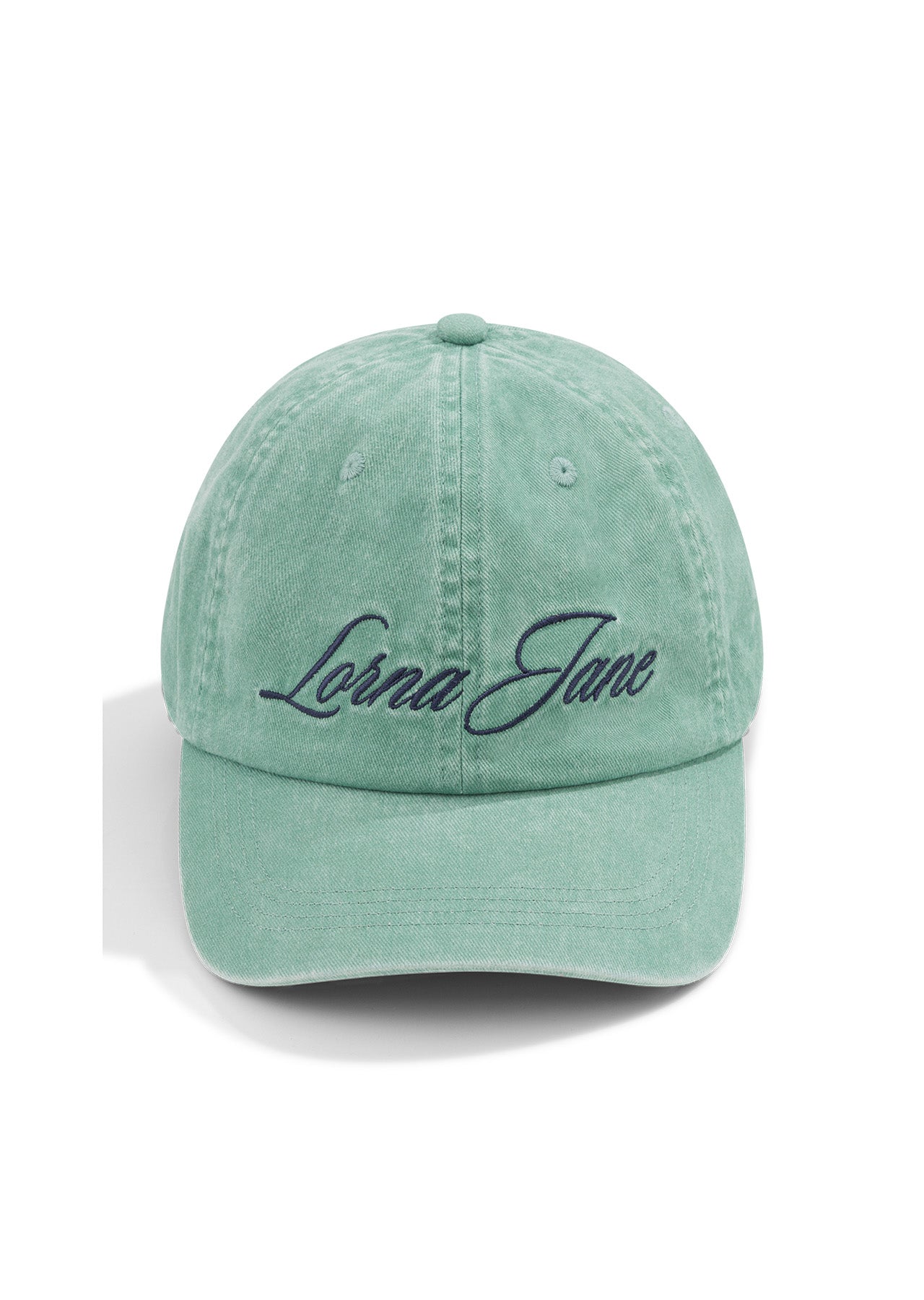 Lorna Jane Heritage Washed Logo Cap - Washed Green Juice