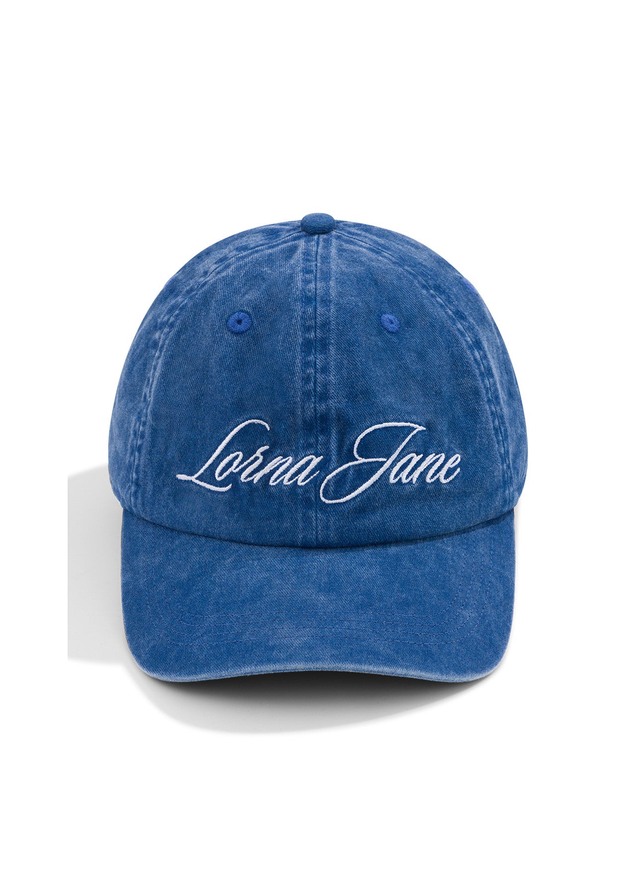 Lorna Jane Heritage Washed Logo Cap - Washed Riviera Blue
