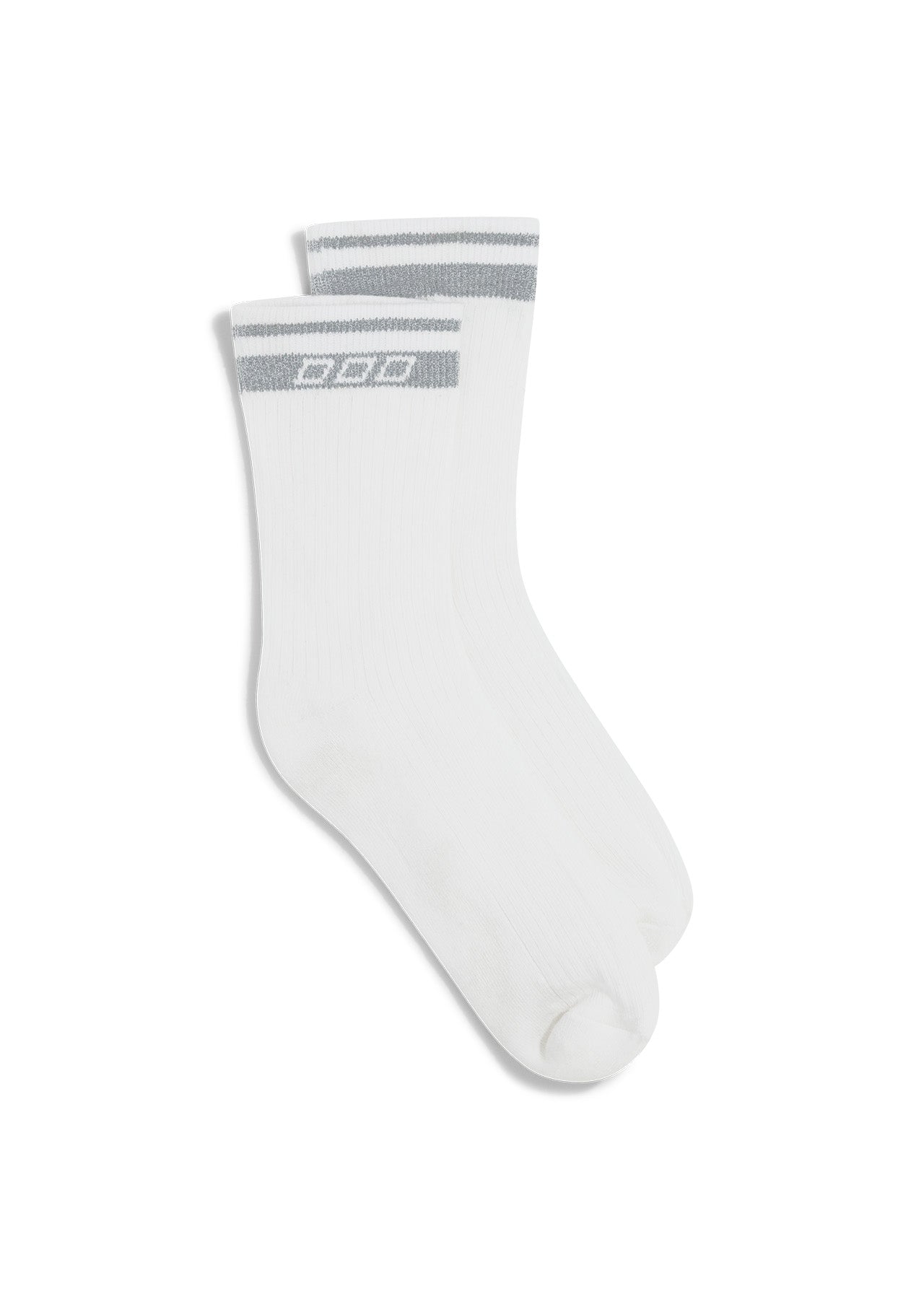 Lorna Jane Reflective Sport Crew Socks - White