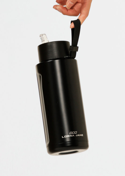 Lorna Jane Essential Insulated Water Bottle - Black