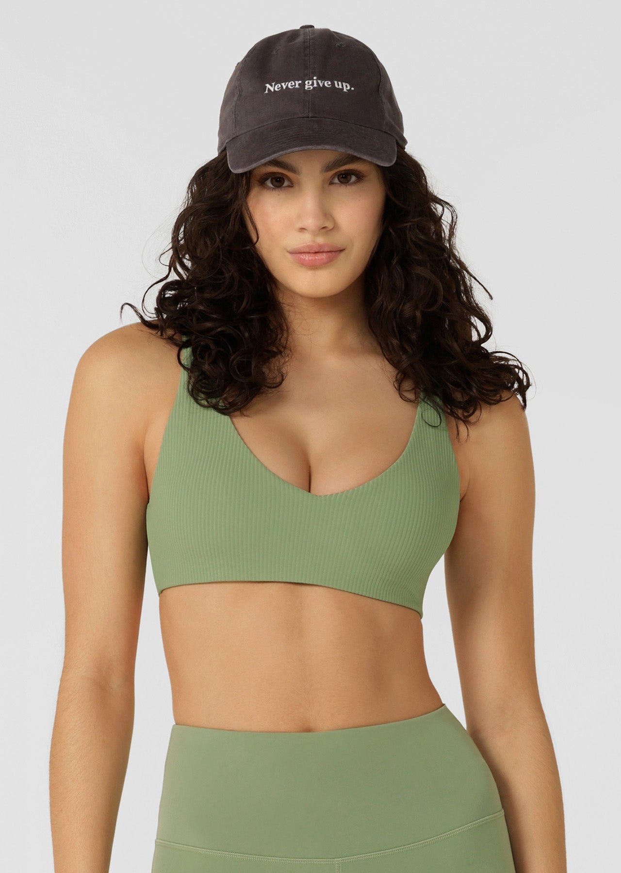 Lorna Jane Never Give Up Cap - Washed Titanium