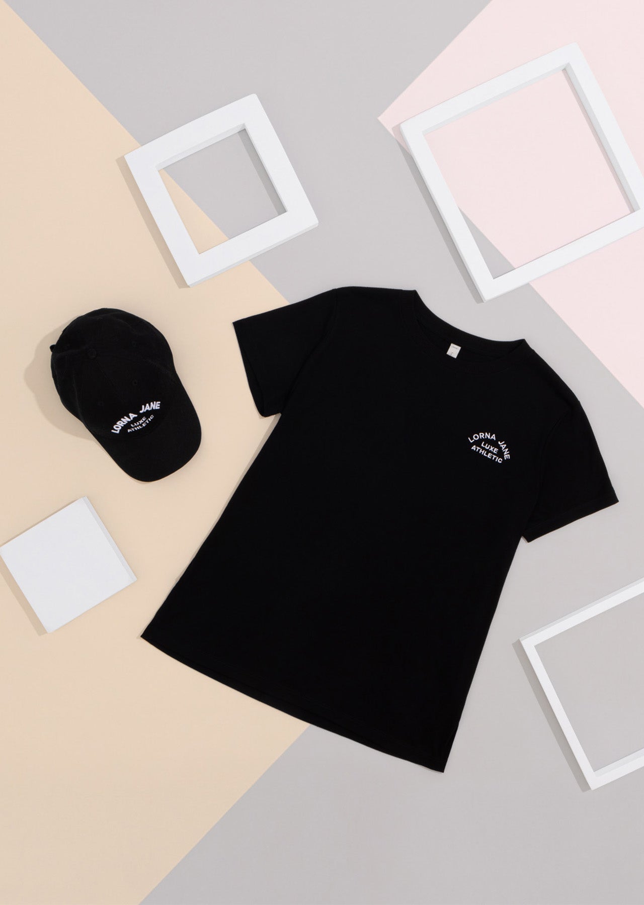 Lorna Jane Lotus Tee And Cap Kit - Black