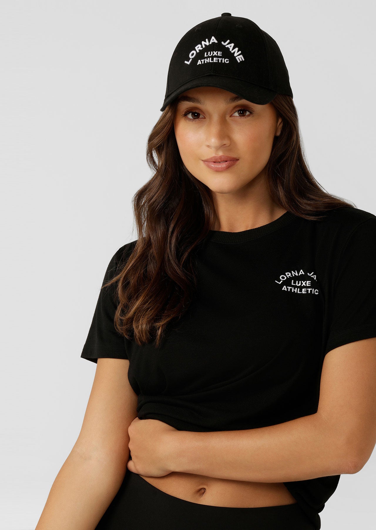 Lorna Jane Lotus Tee And Cap Kit - Black