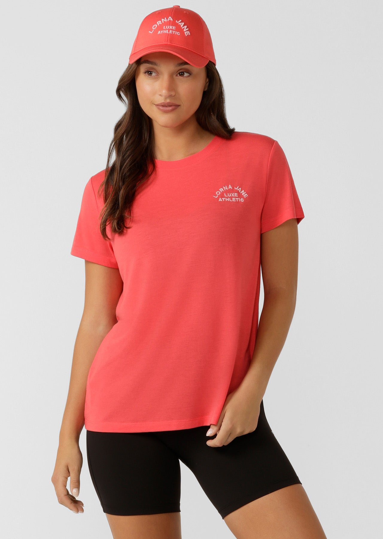 Lorna Jane Lotus Tee And Cap Kit - Strawberry