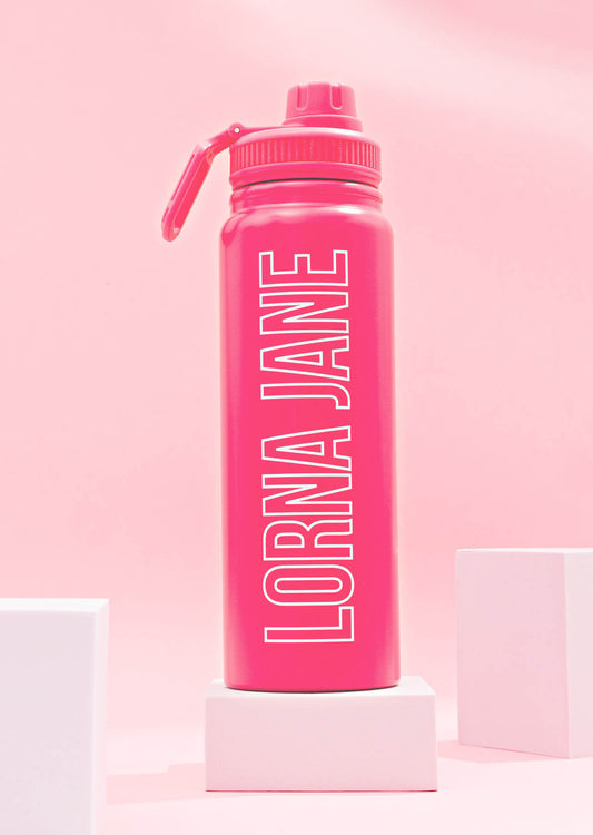 Lorna Jane LJ Insulated Drink Bottle - Babin Pink