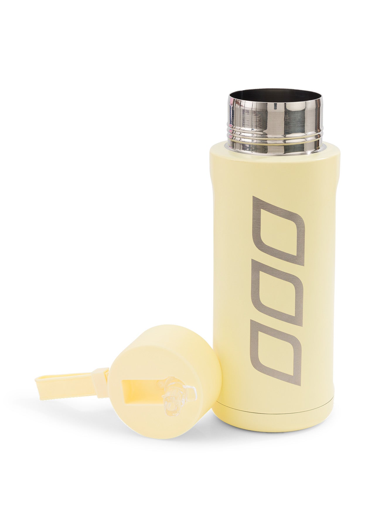 Lorna Jane Essential Insulated Water Bottle - Lemon Cream