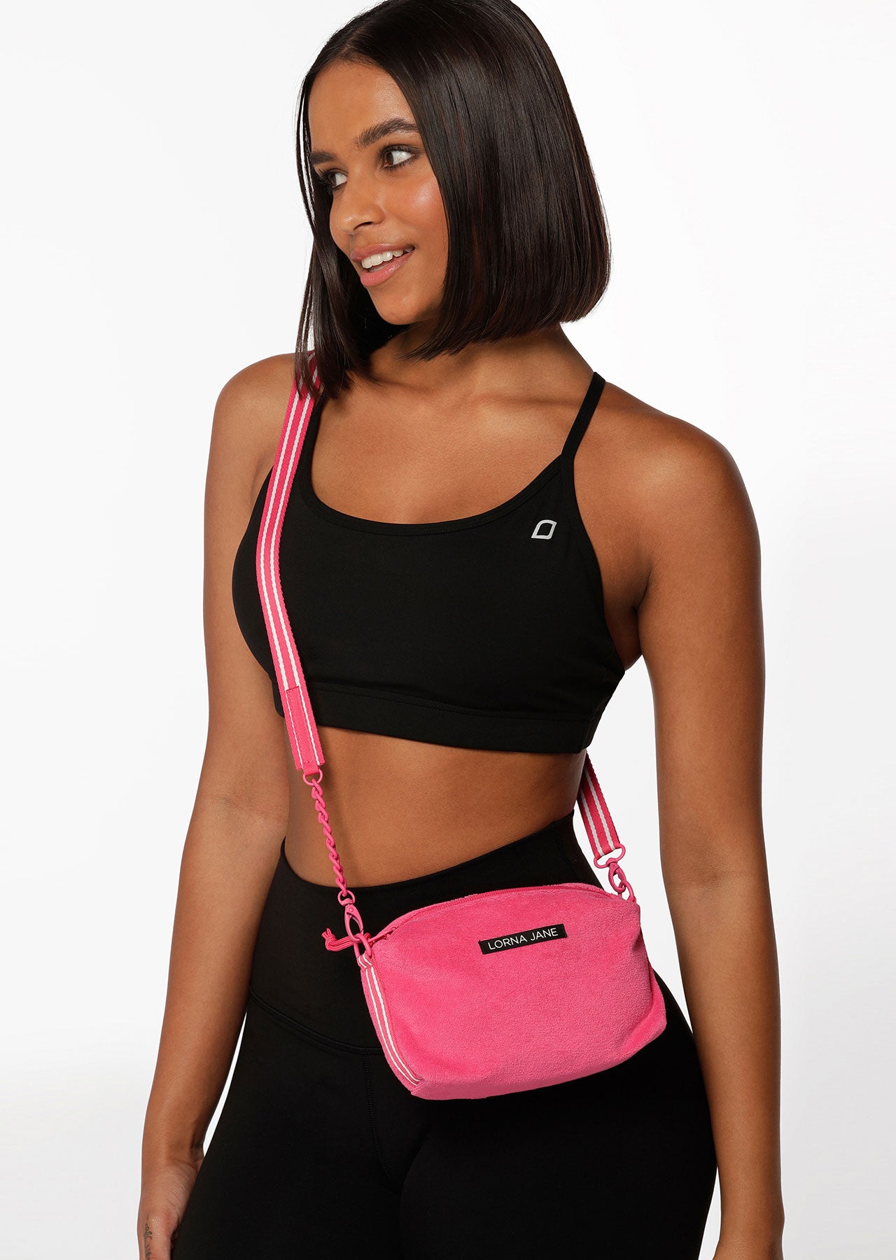 Lorna Jane Terry Crossbody Bag - Babin Pink