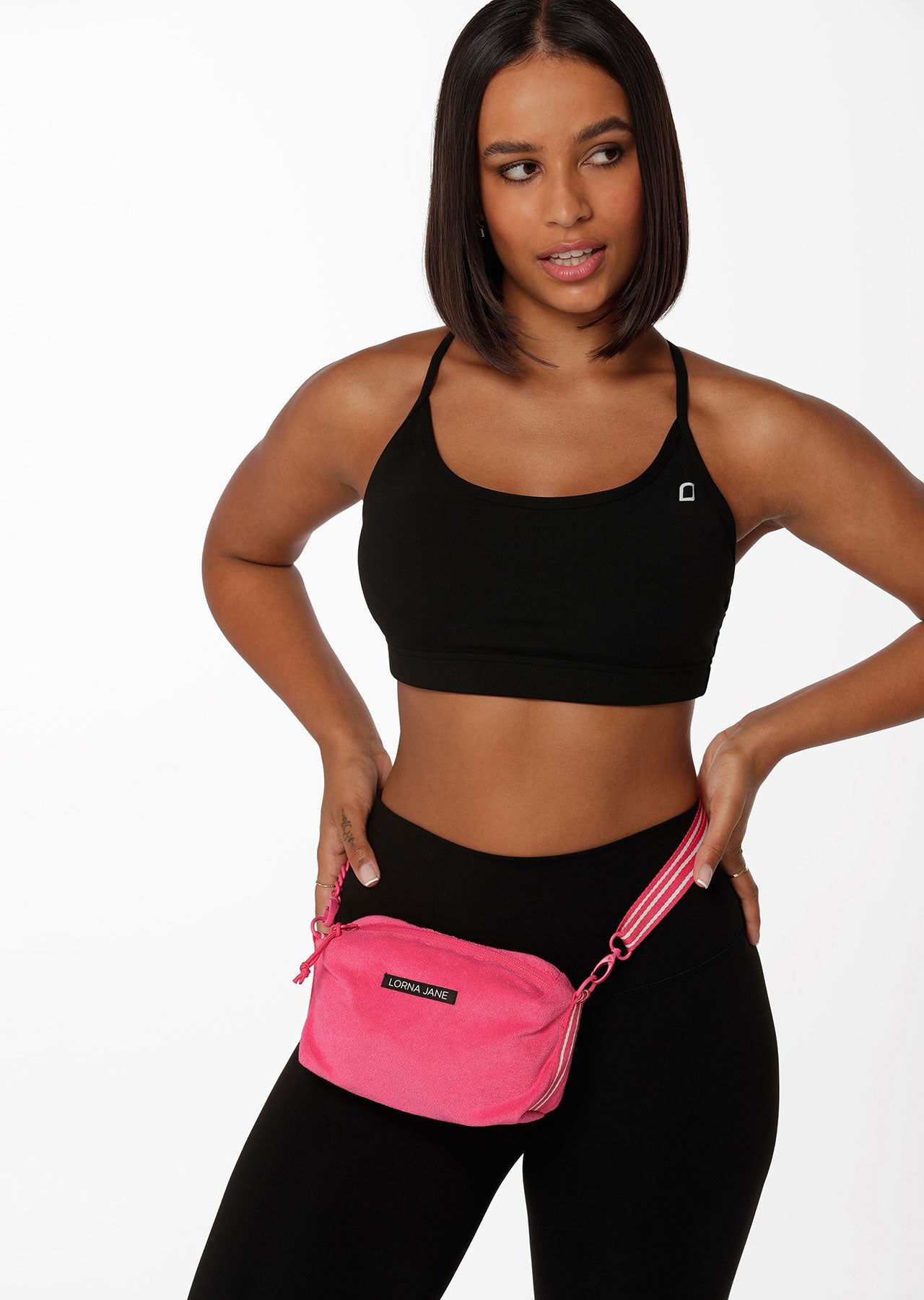 Lorna Jane Terry Crossbody Bag - Babin Pink