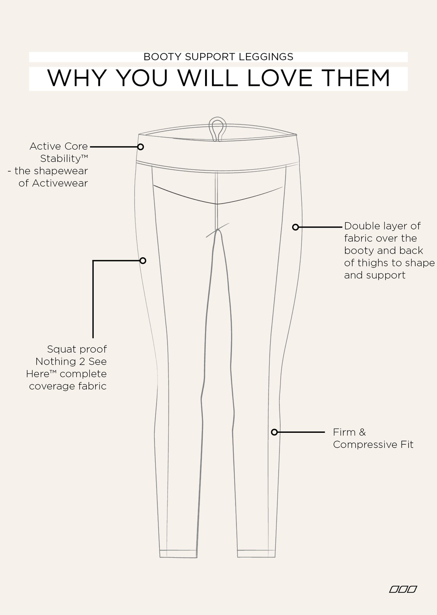 Lorna Jane New Booty Support 7/8 Leggings - Black