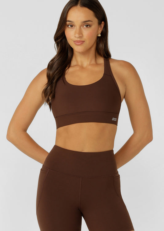 Lorna Jane Amy Maximum Support Sports Bra - Espresso