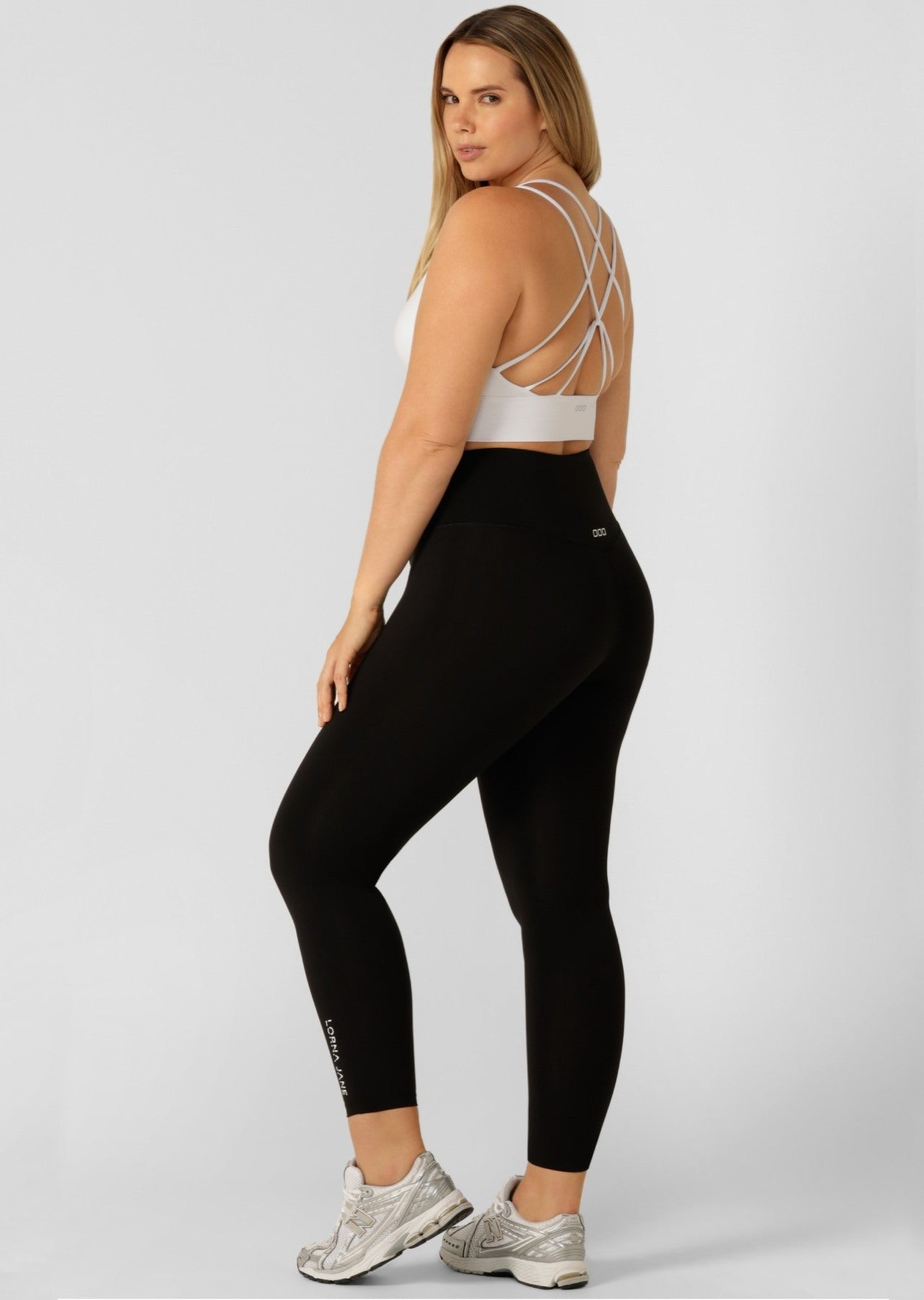 Lorna Jane Lotus Ankle Biter Leggings - Black