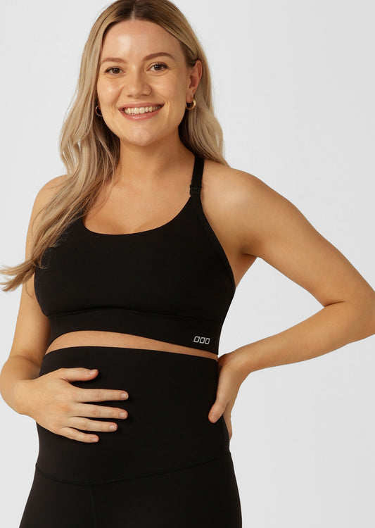 Lorna Jane LJ Nursing Bra - Black