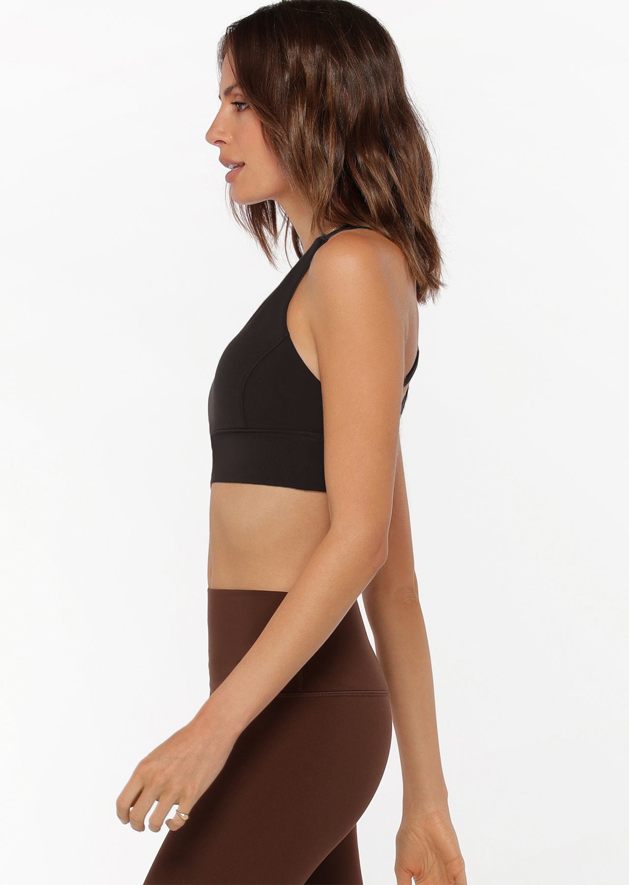 Lorna Jane LJ Long Line Sports Bra - Black