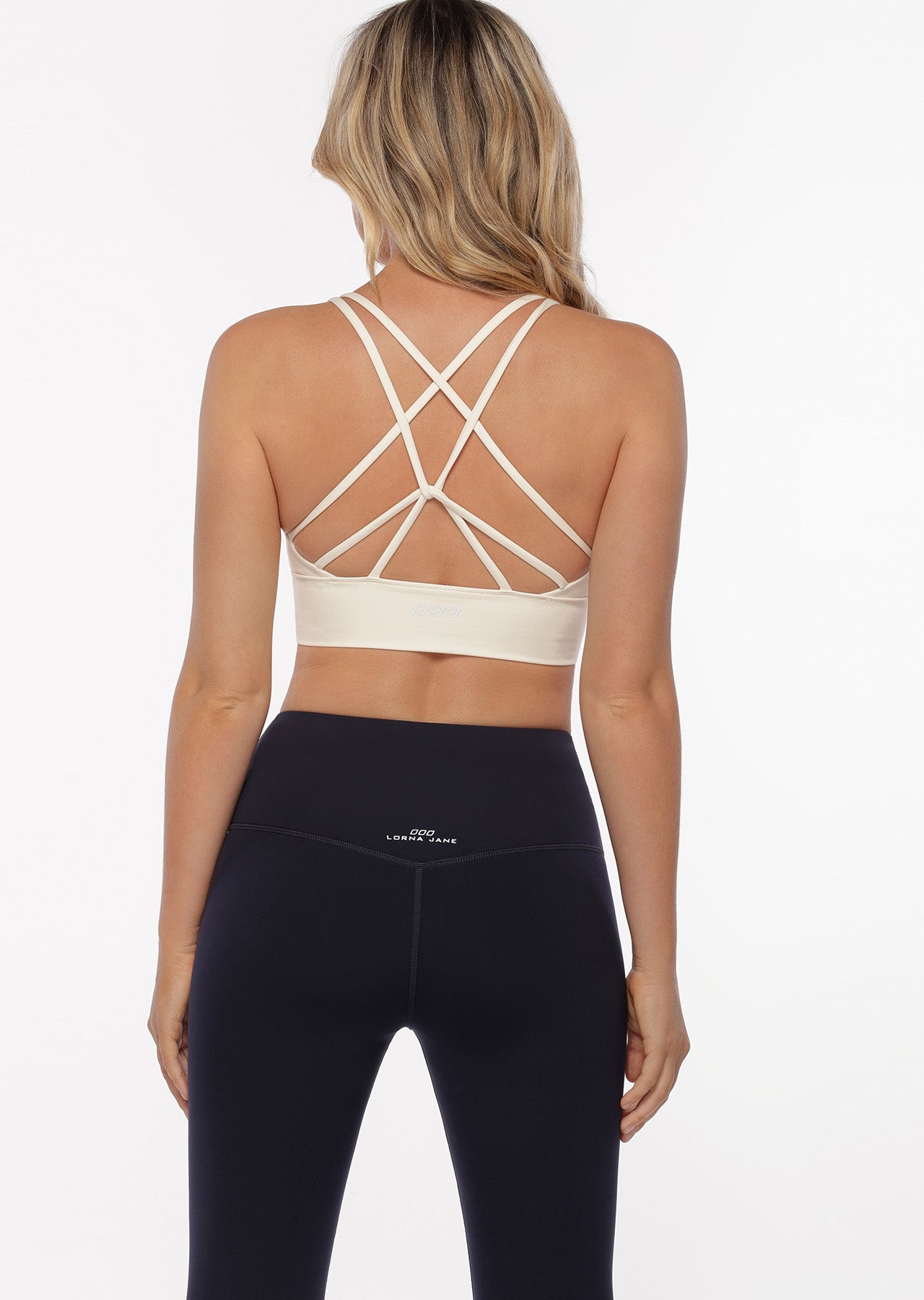 Lorna Jane LJ Long Line Sports Bra - Cream