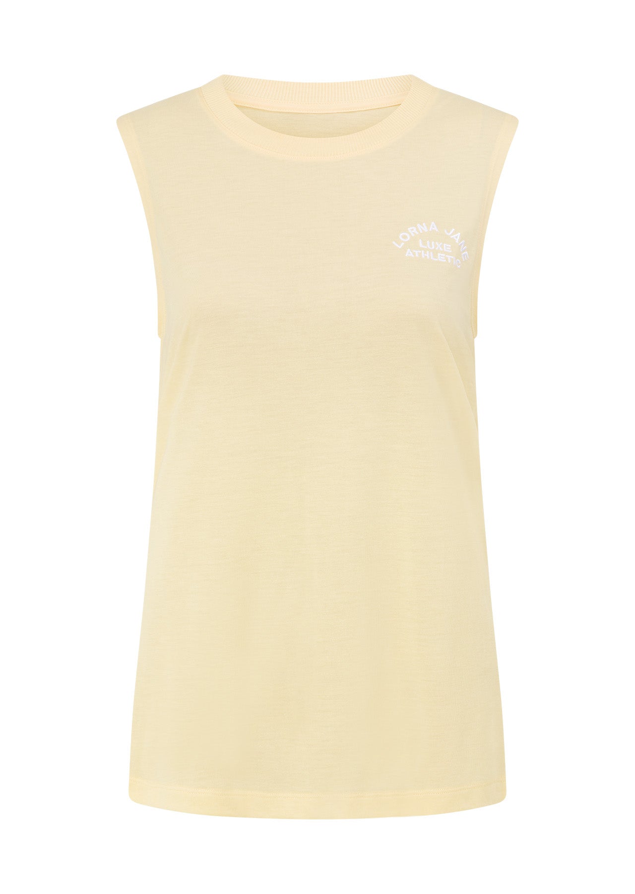 Lorna Jane Lotus Muscle Tank - Buttermilk