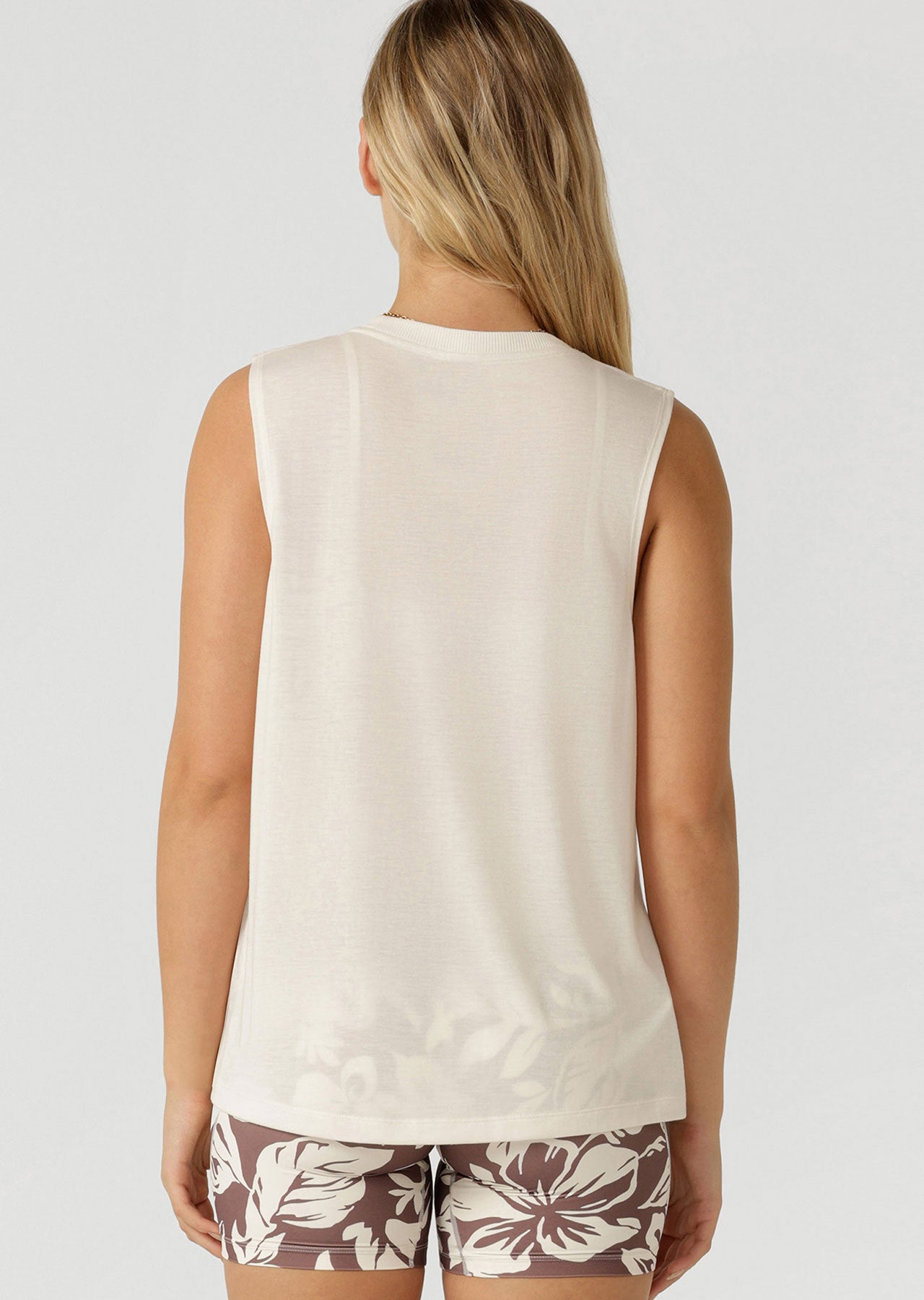 Lorna Jane Lotus Muscle Tank - Cream