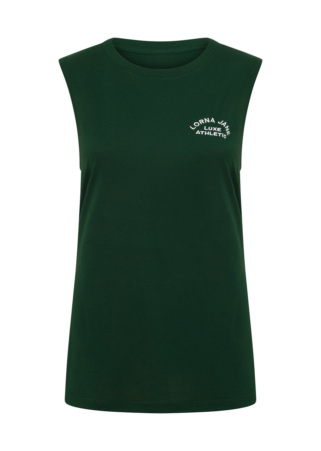 Lorna Jane Lotus Muscle Tank - Dark Green