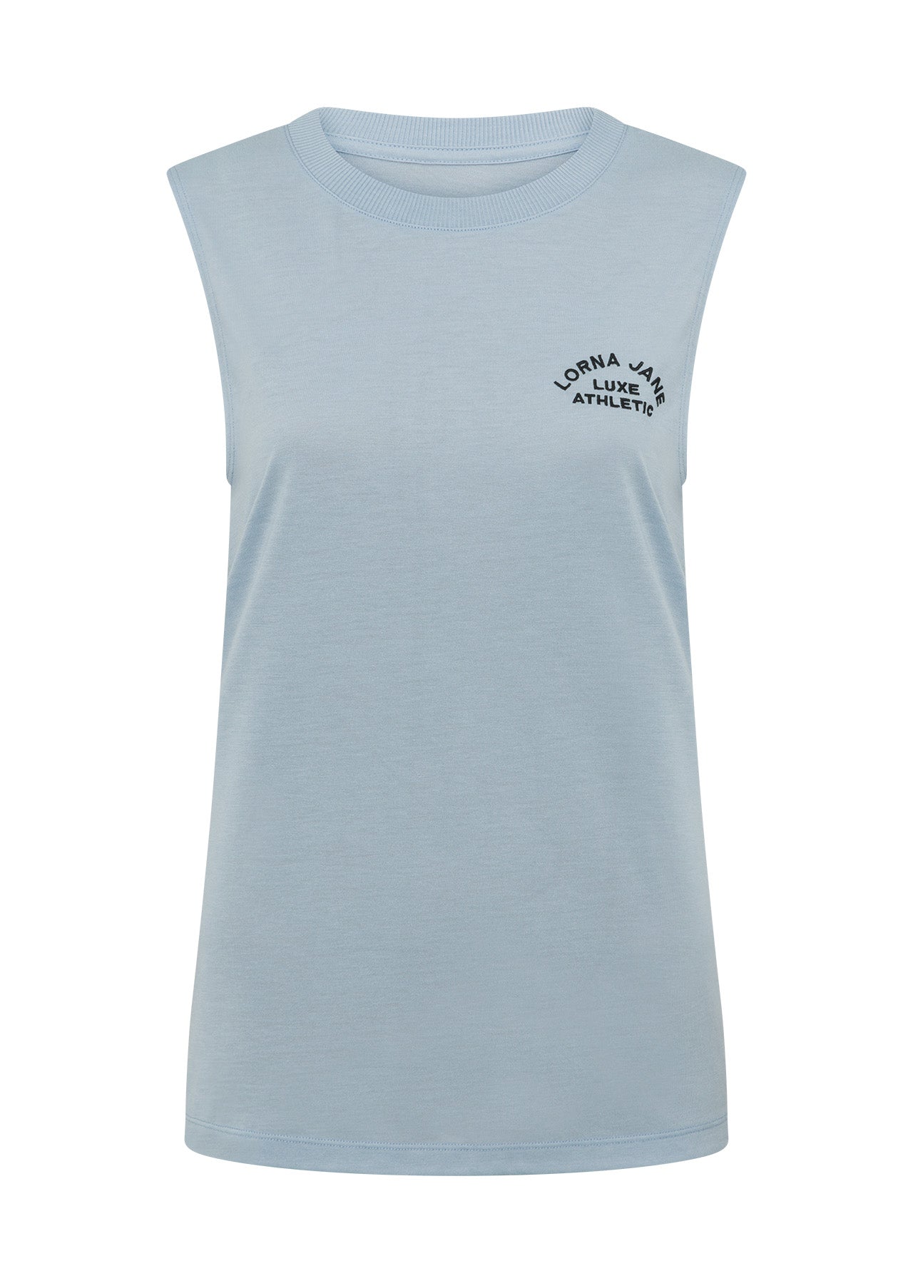 Lorna Jane Lotus Muscle Tank - Light Glacier Blue