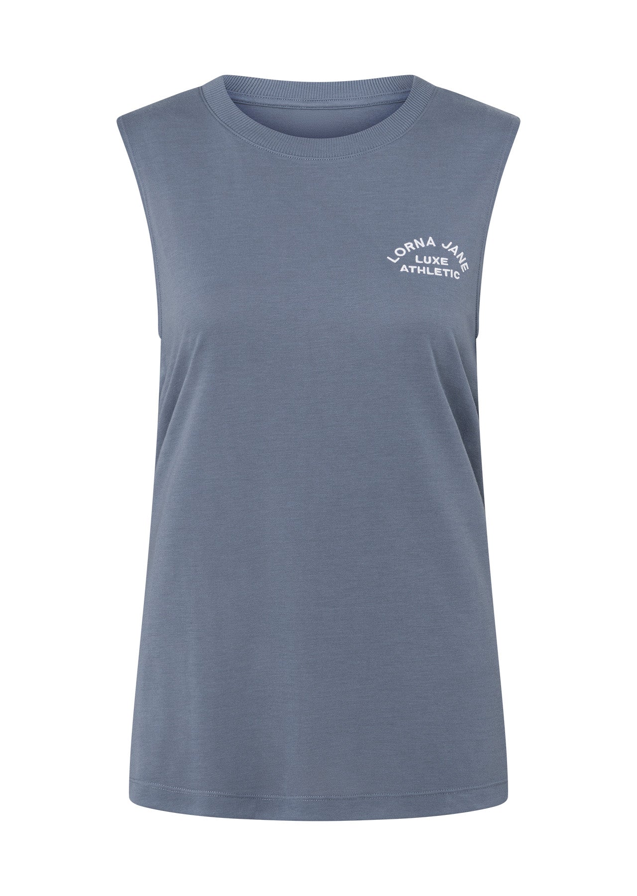 Lorna Jane Lotus Muscle Tank - Powder Grey