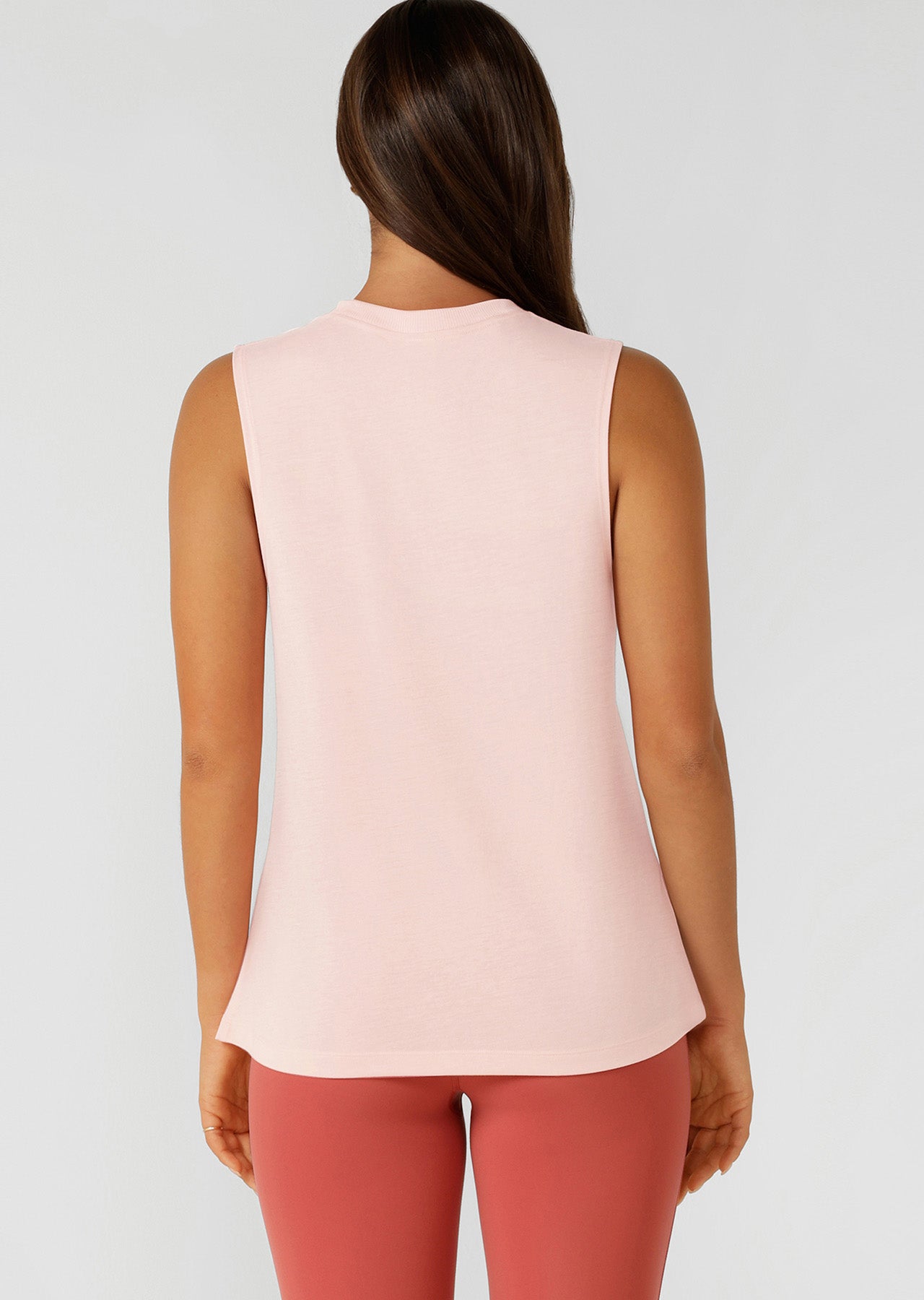 Lorna Jane Lotus Muscle Tank - Sunkissed Peach