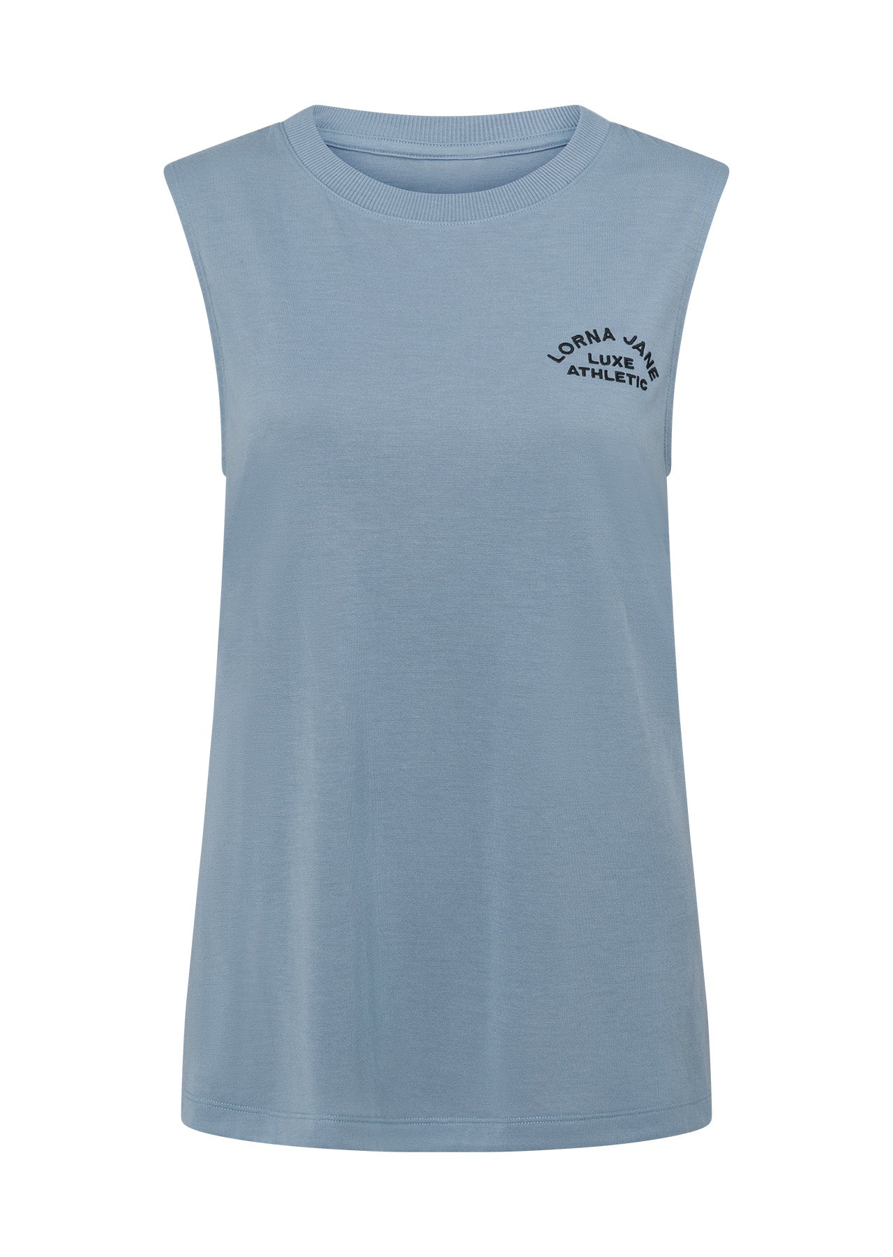 Lorna Jane Lotus Muscle Tank - Washed Out Blue
