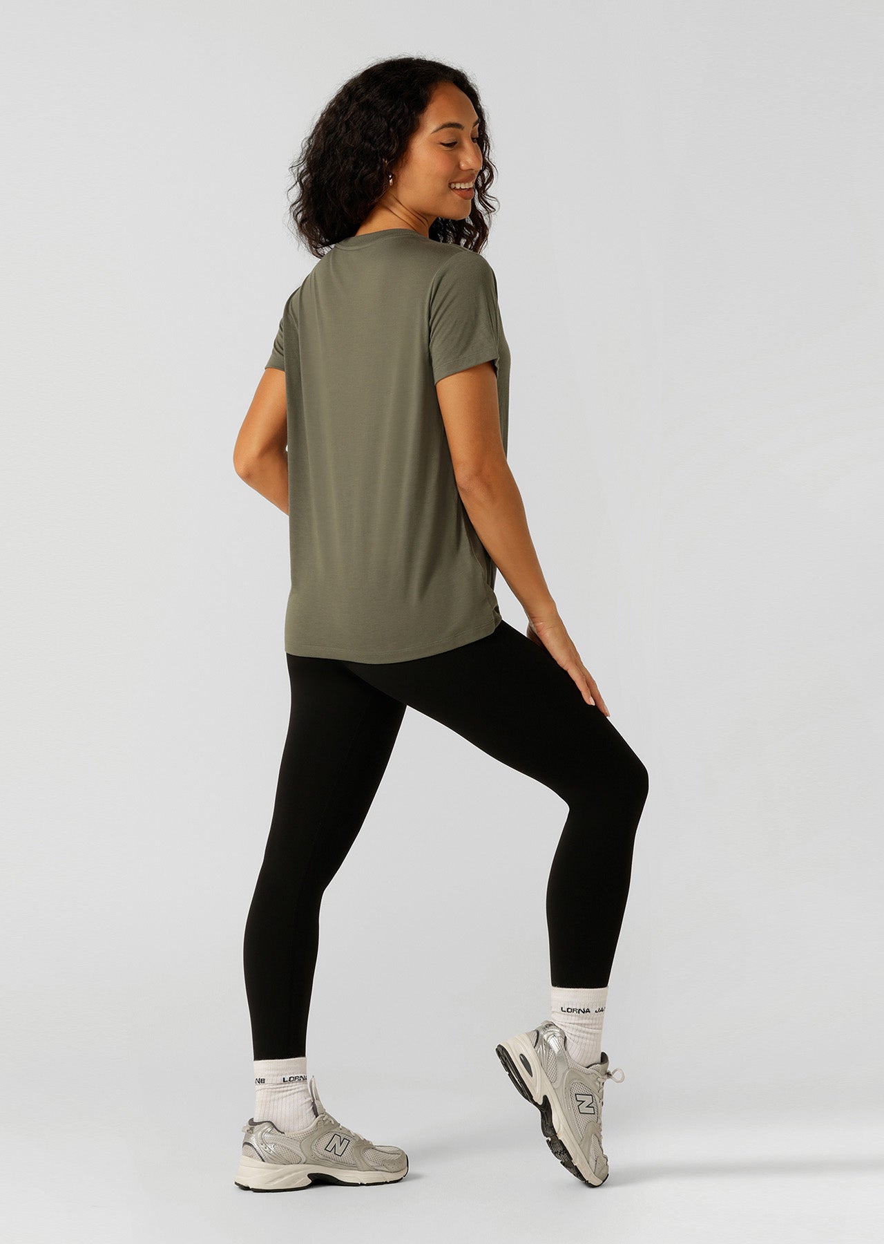 Lorna Jane Lotus T-Shirt - Agave Green