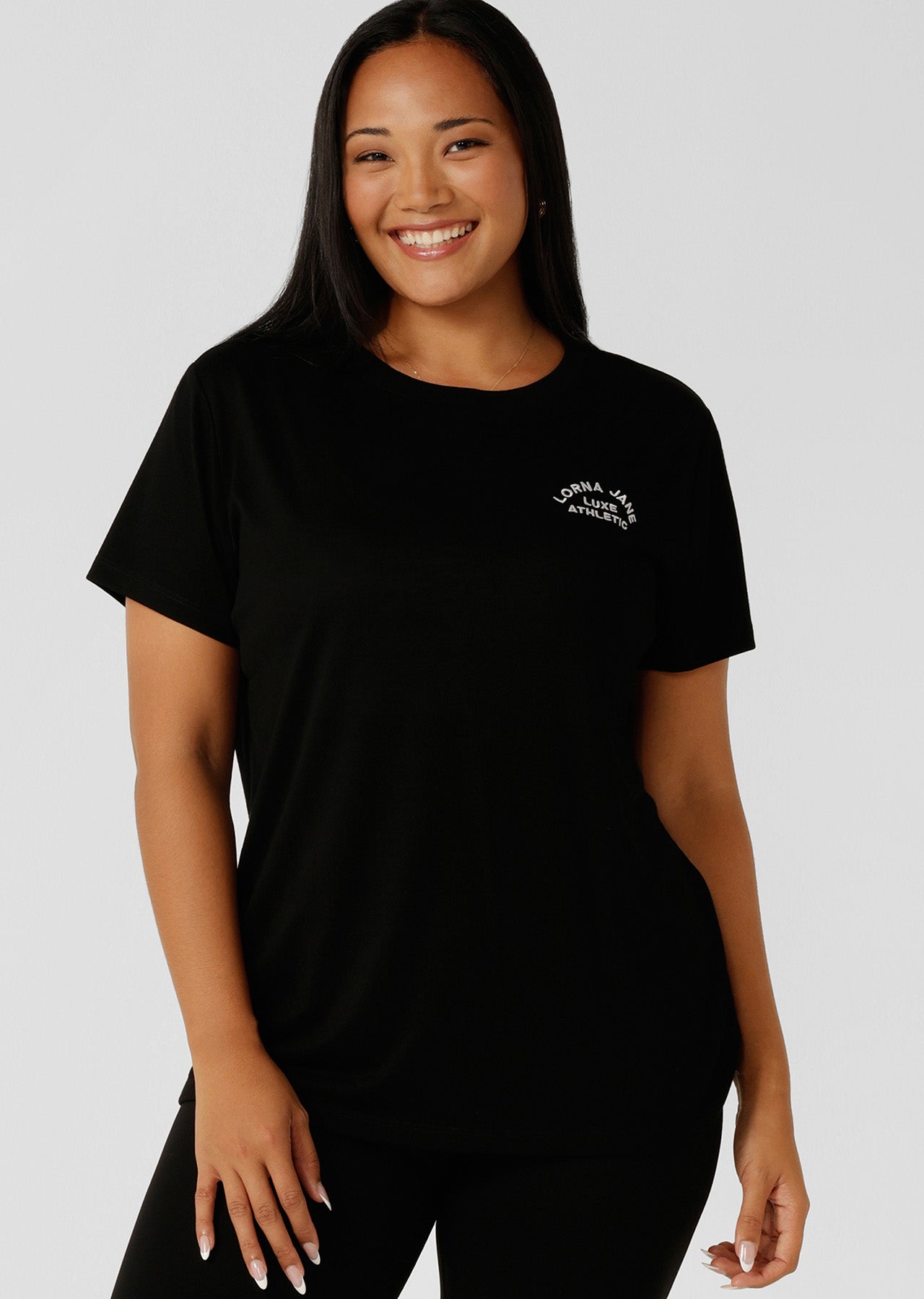 Lorna Jane Lotus T-Shirt - Black