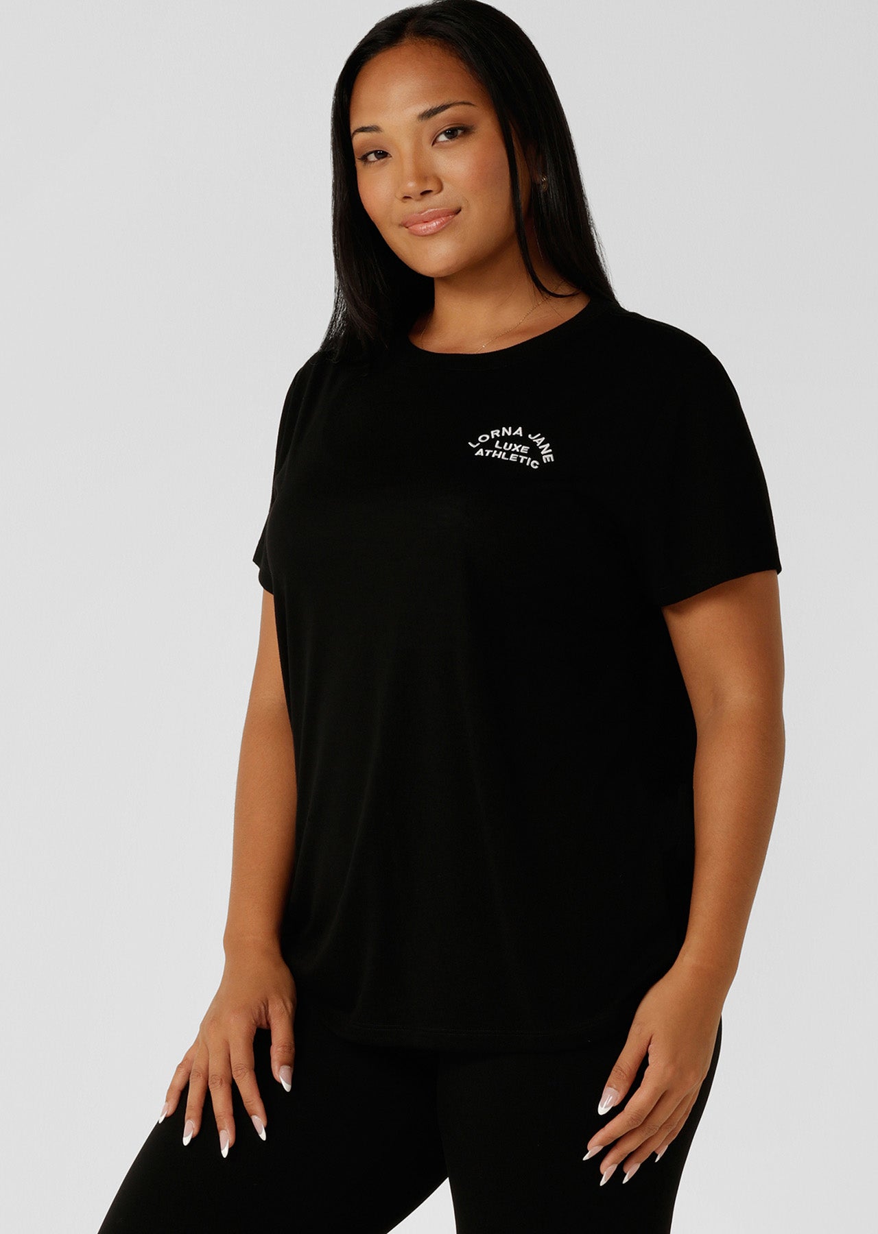 Lorna Jane Lotus T-Shirt - Black