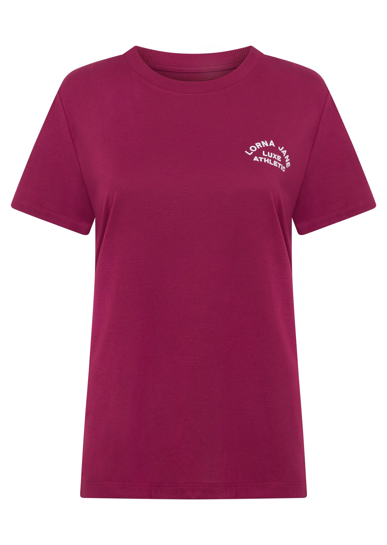 Lorna Jane Lotus T-Shirt - Berry Red