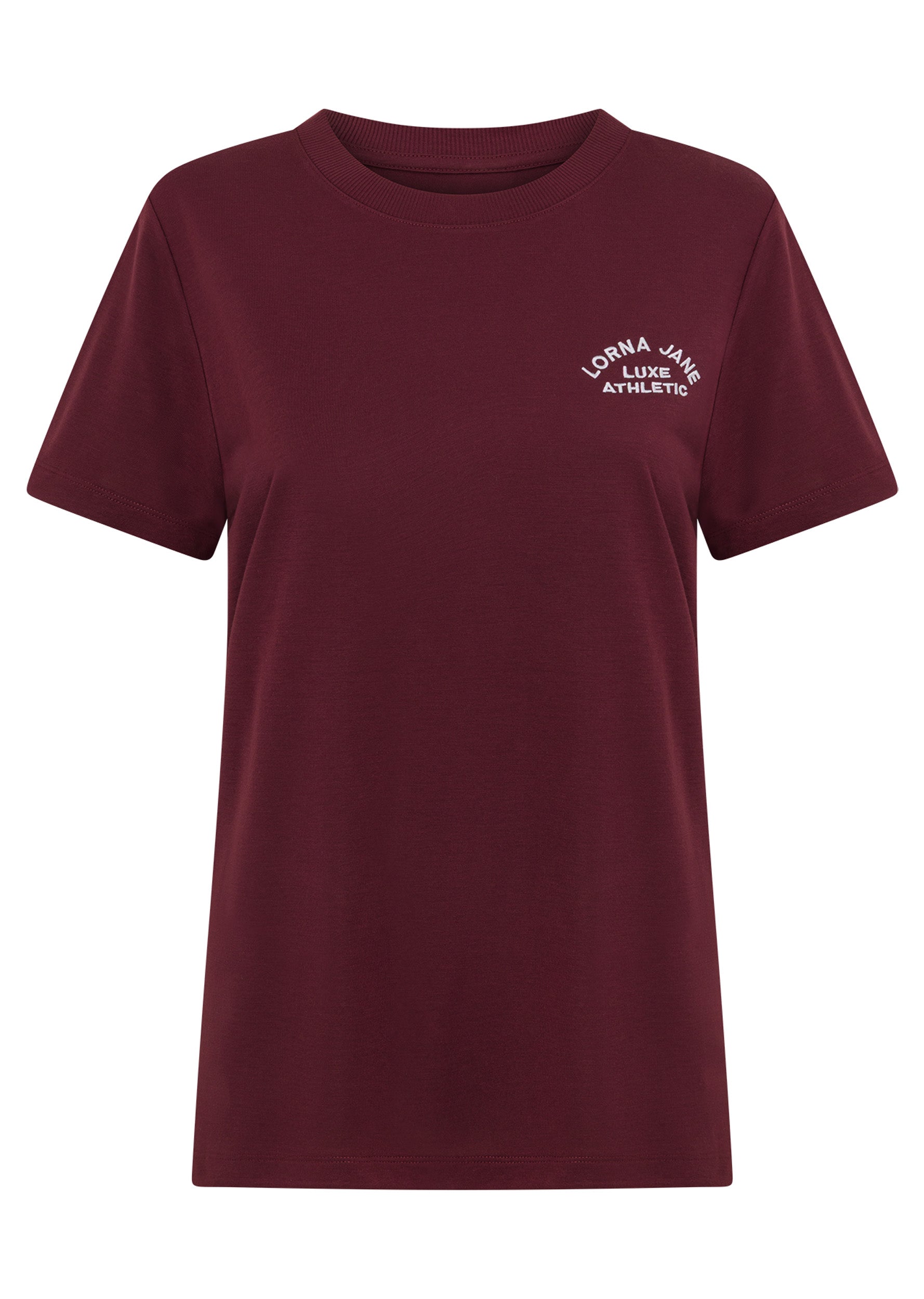 Lorna Jane Lotus T-Shirt - Cranberry