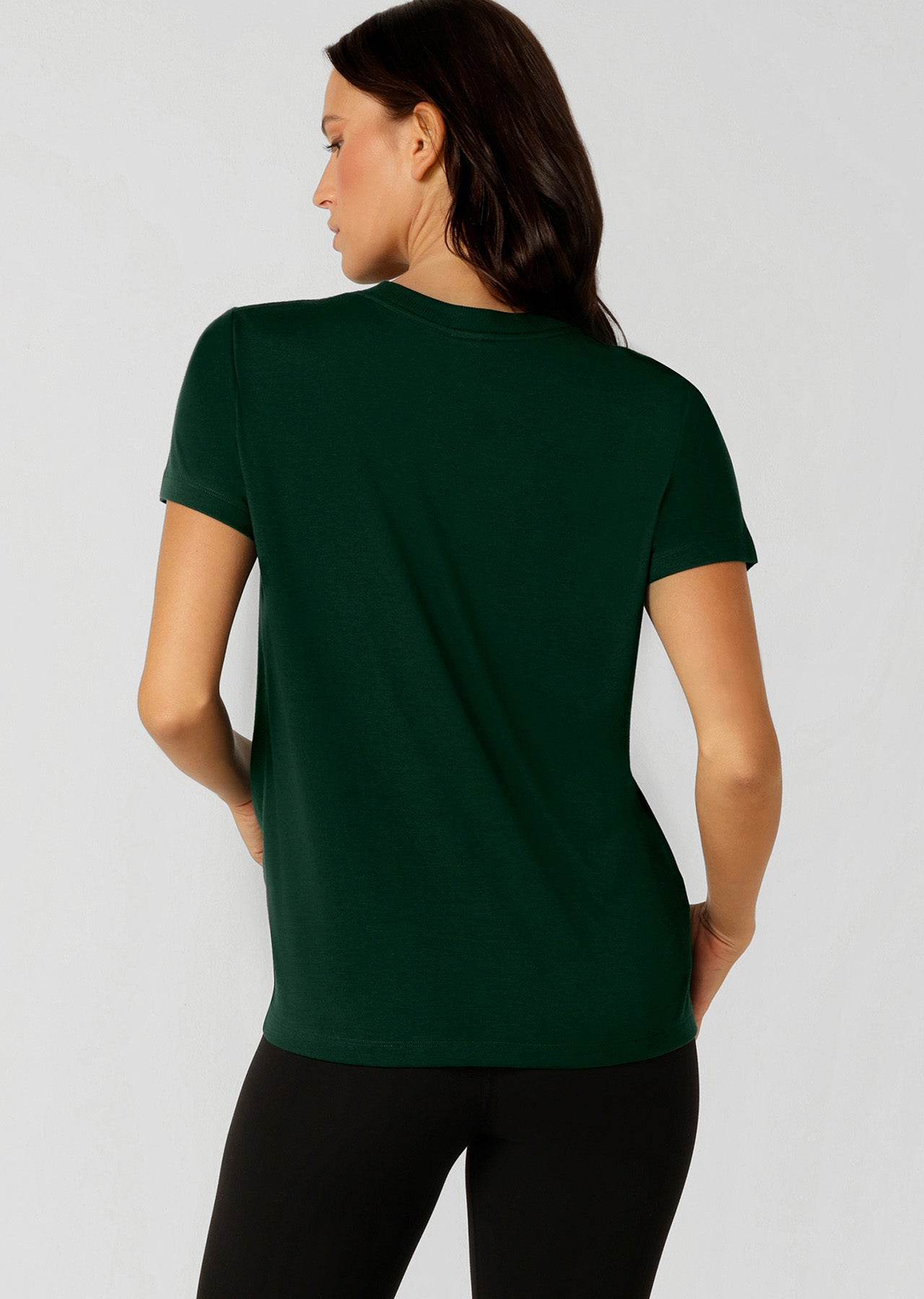 Lorna Jane Lotus T-Shirt - Dark Green