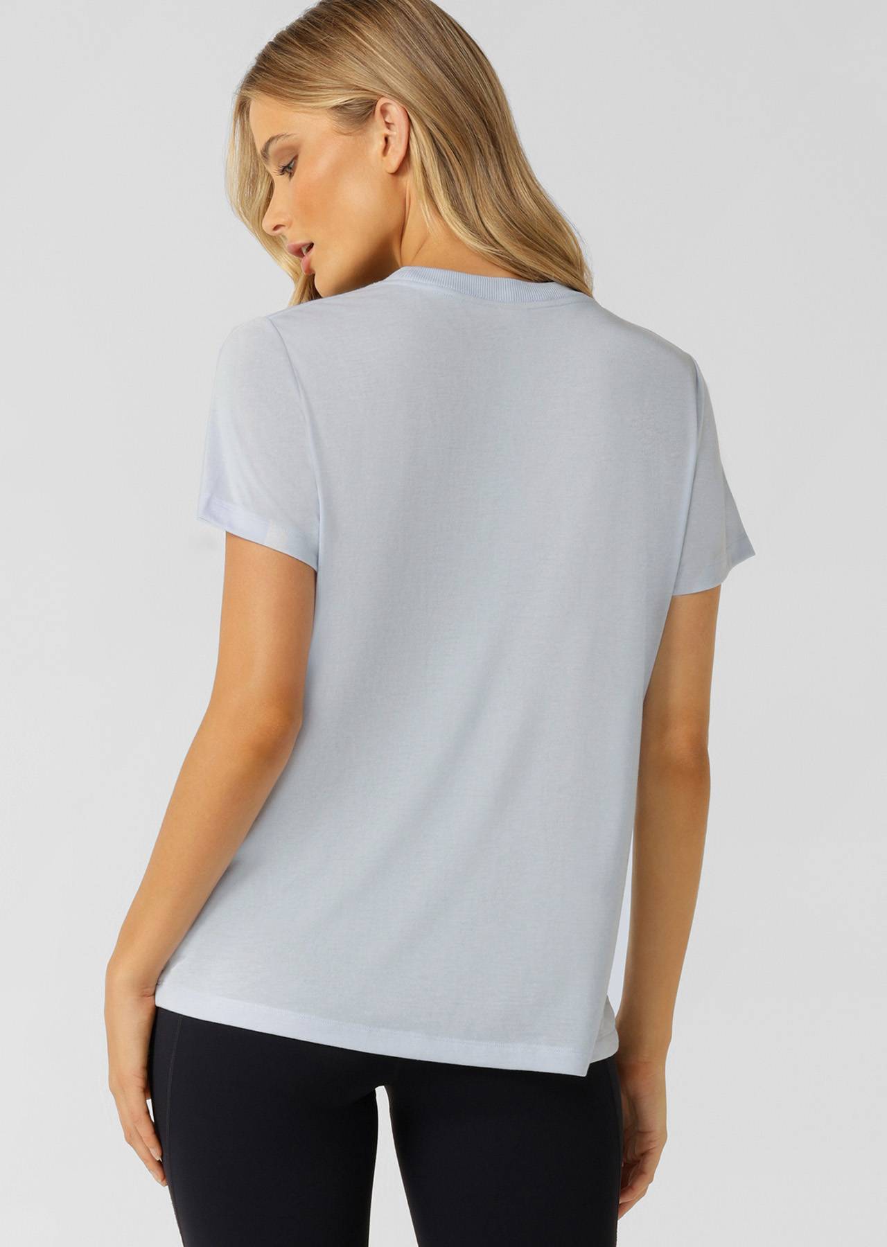 Lorna Jane Lotus T-Shirt - Heather Blue