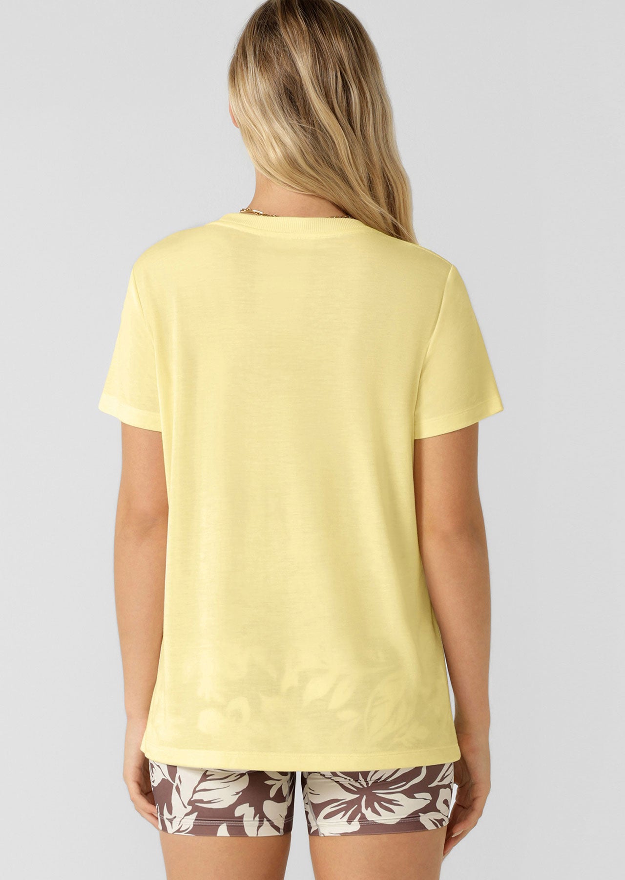 Lorna Jane Lotus T-Shirt - Lemon Cream