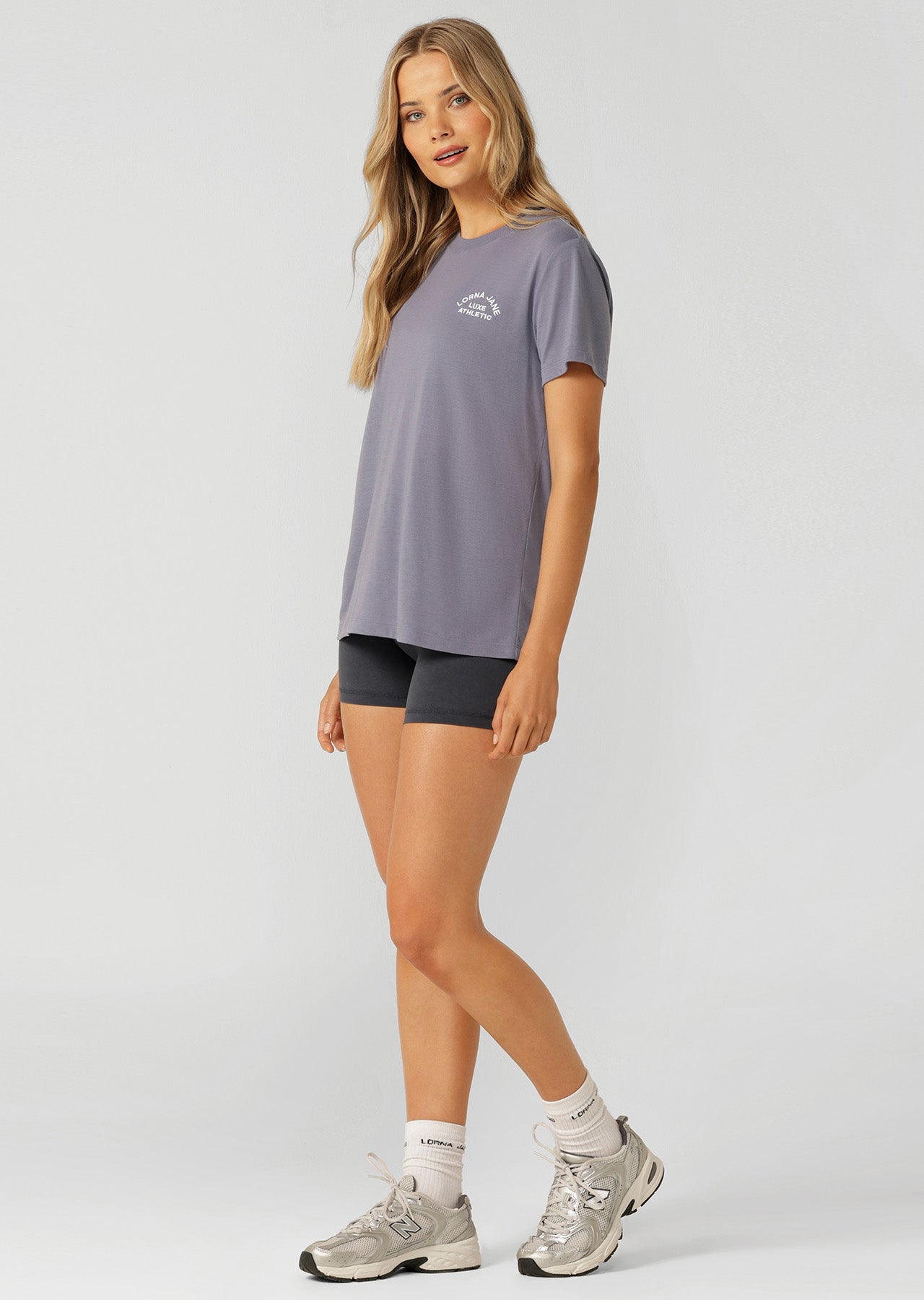 Lorna Jane Lotus T-Shirt - Mirage Blue
