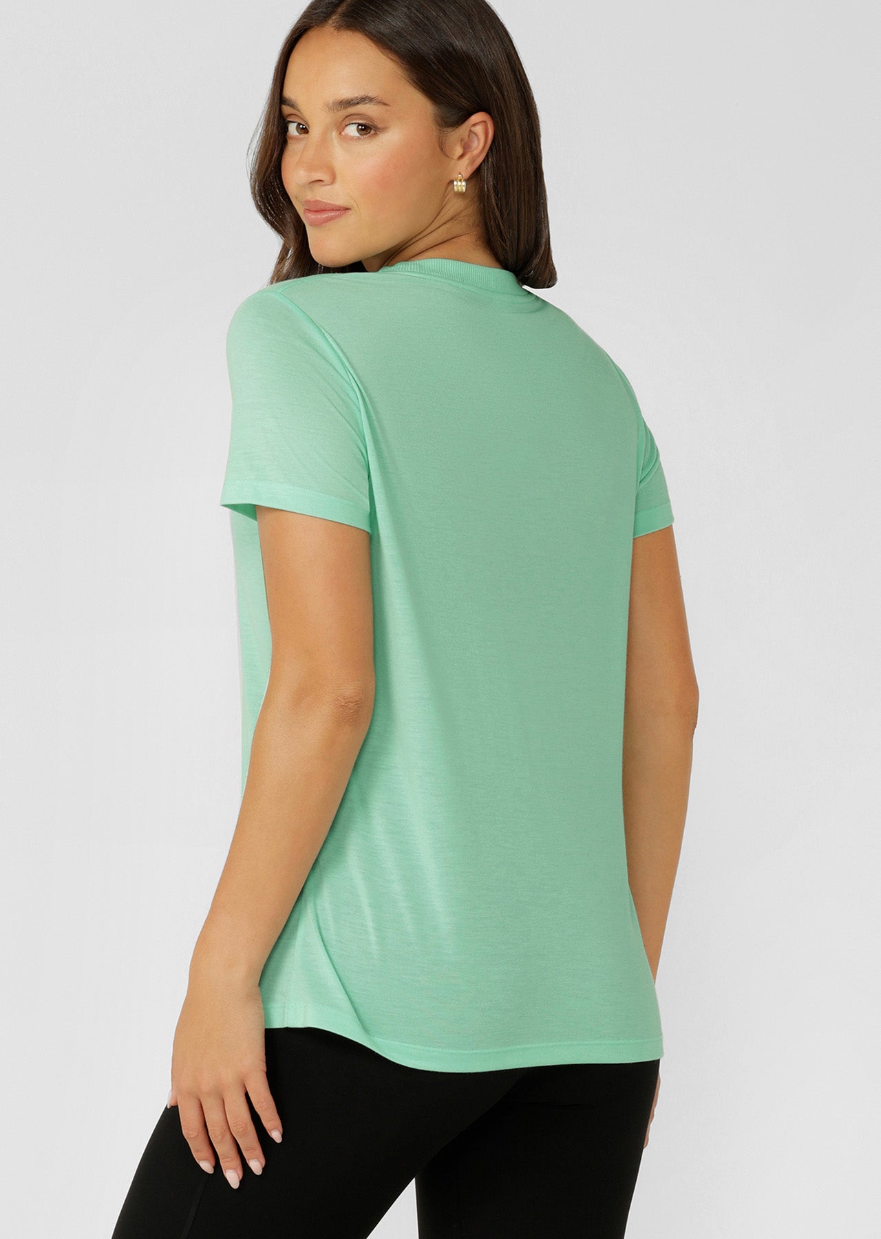 Lorna Jane Lotus T-Shirt - Mint Cream