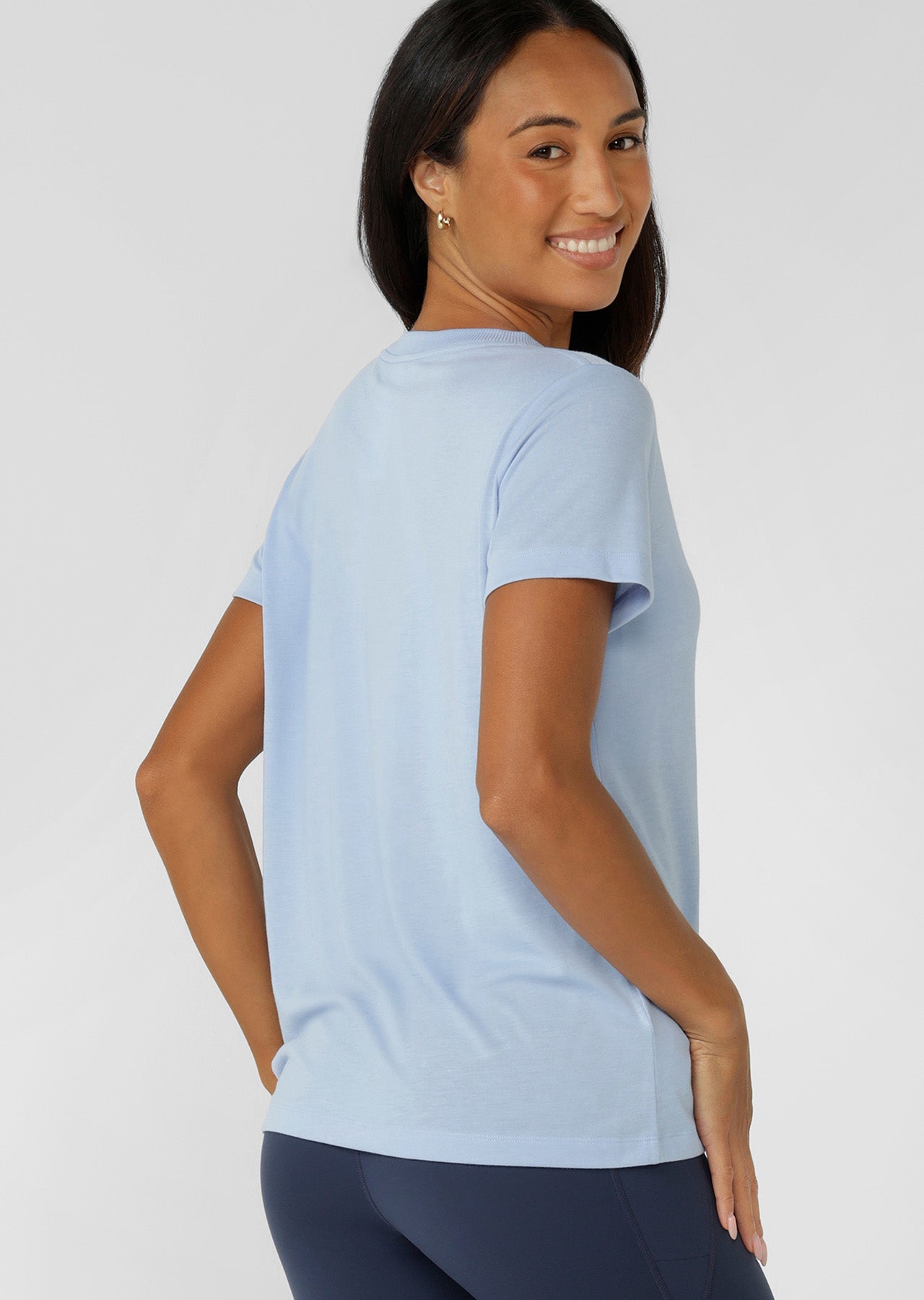 Lorna Jane Lotus T-Shirt - Petal Blue